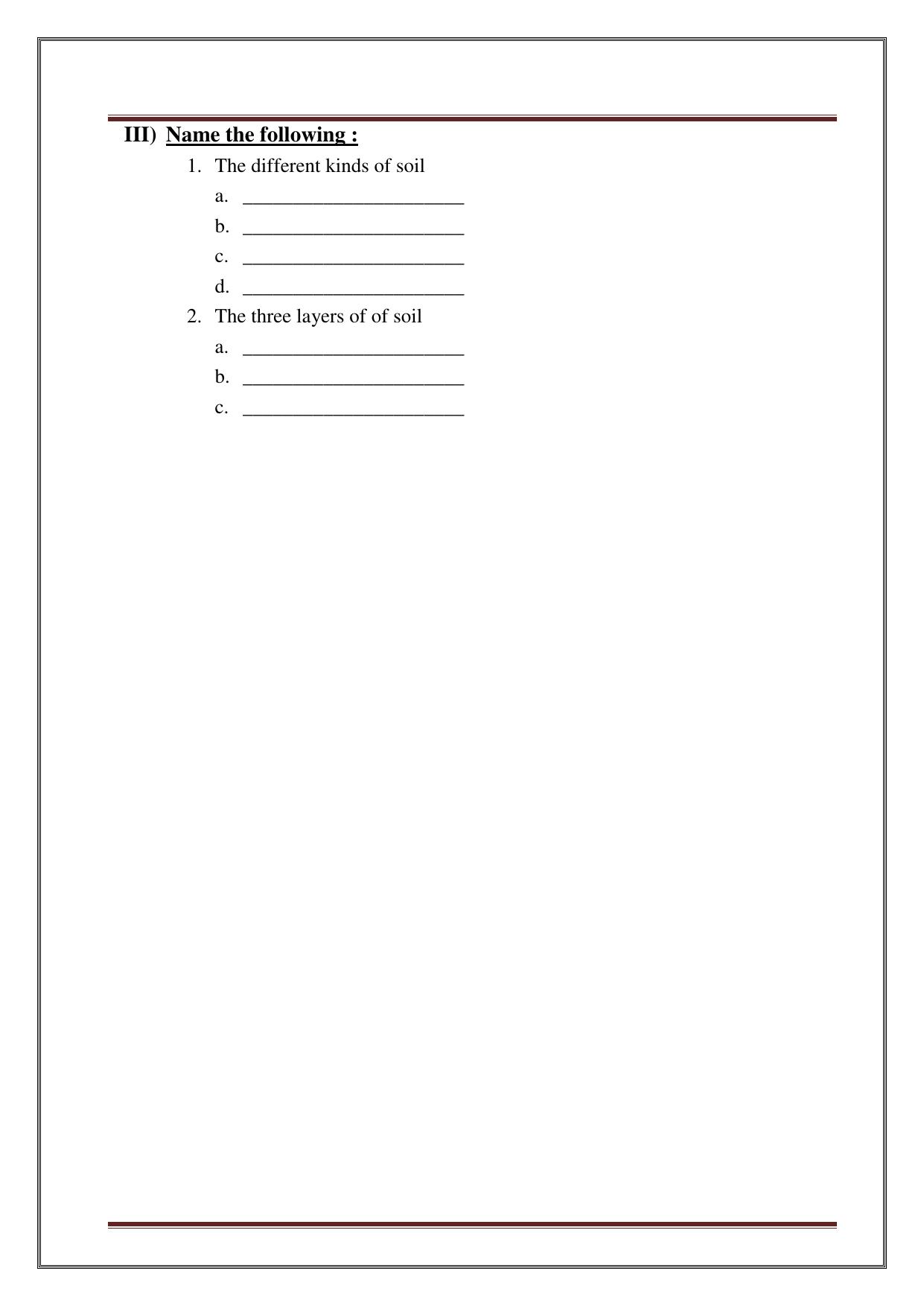 Worksheet for Class 3 Social Science Assignment 10 - Page 16