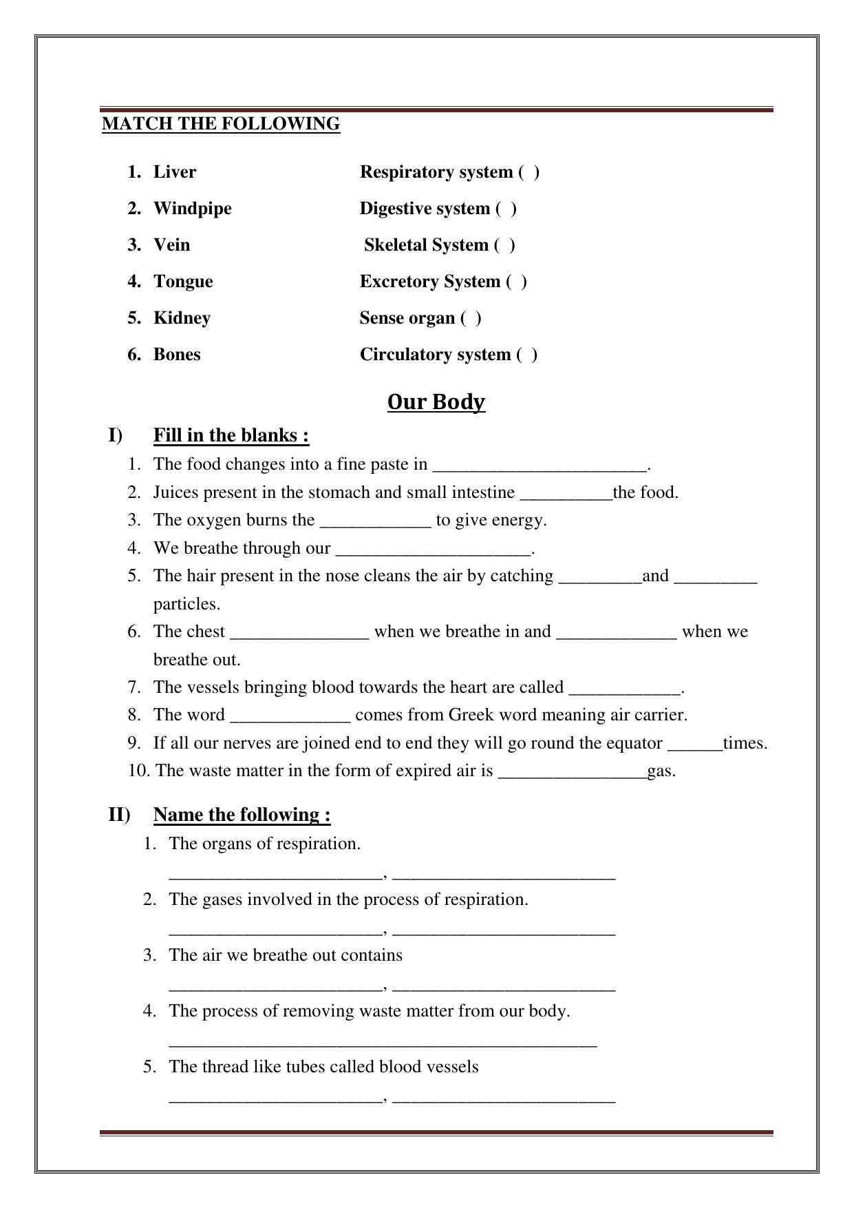 Worksheet for Class 3 Social Science Assignment 10 - Page 18