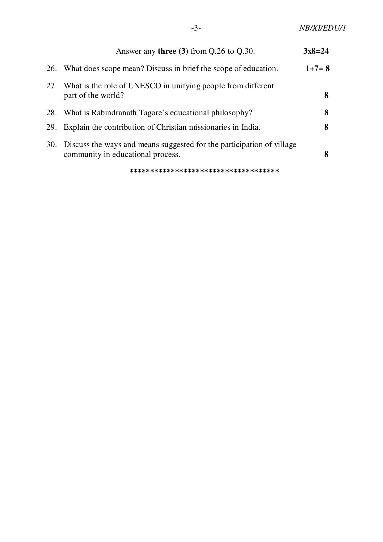 Nagaland Board NBSE 2023 Class 11 Question Paper (All Subjects) - Page 75