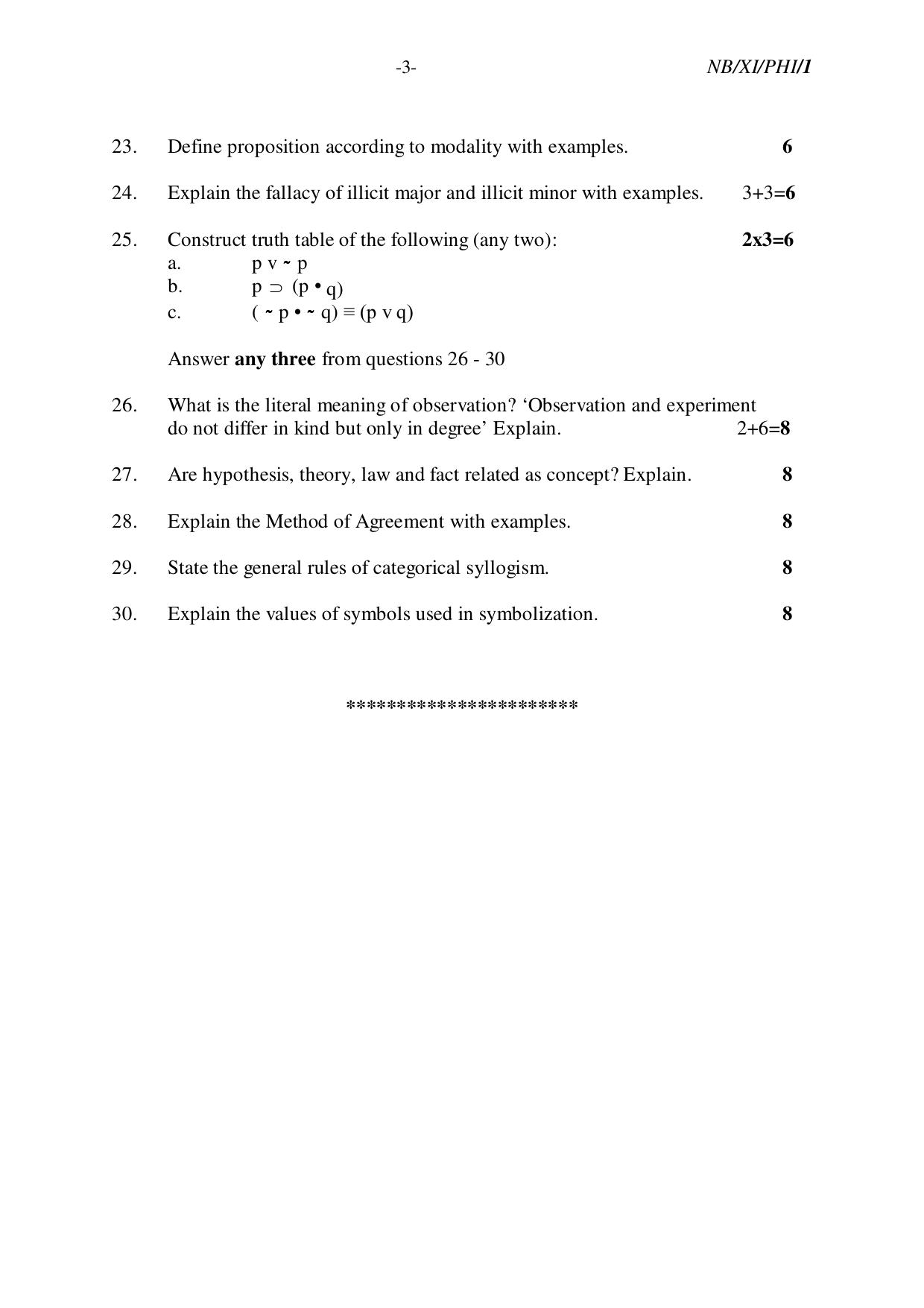 Nagaland Board NBSE 2023 Class 11 Question Paper (All Subjects) - Page 93