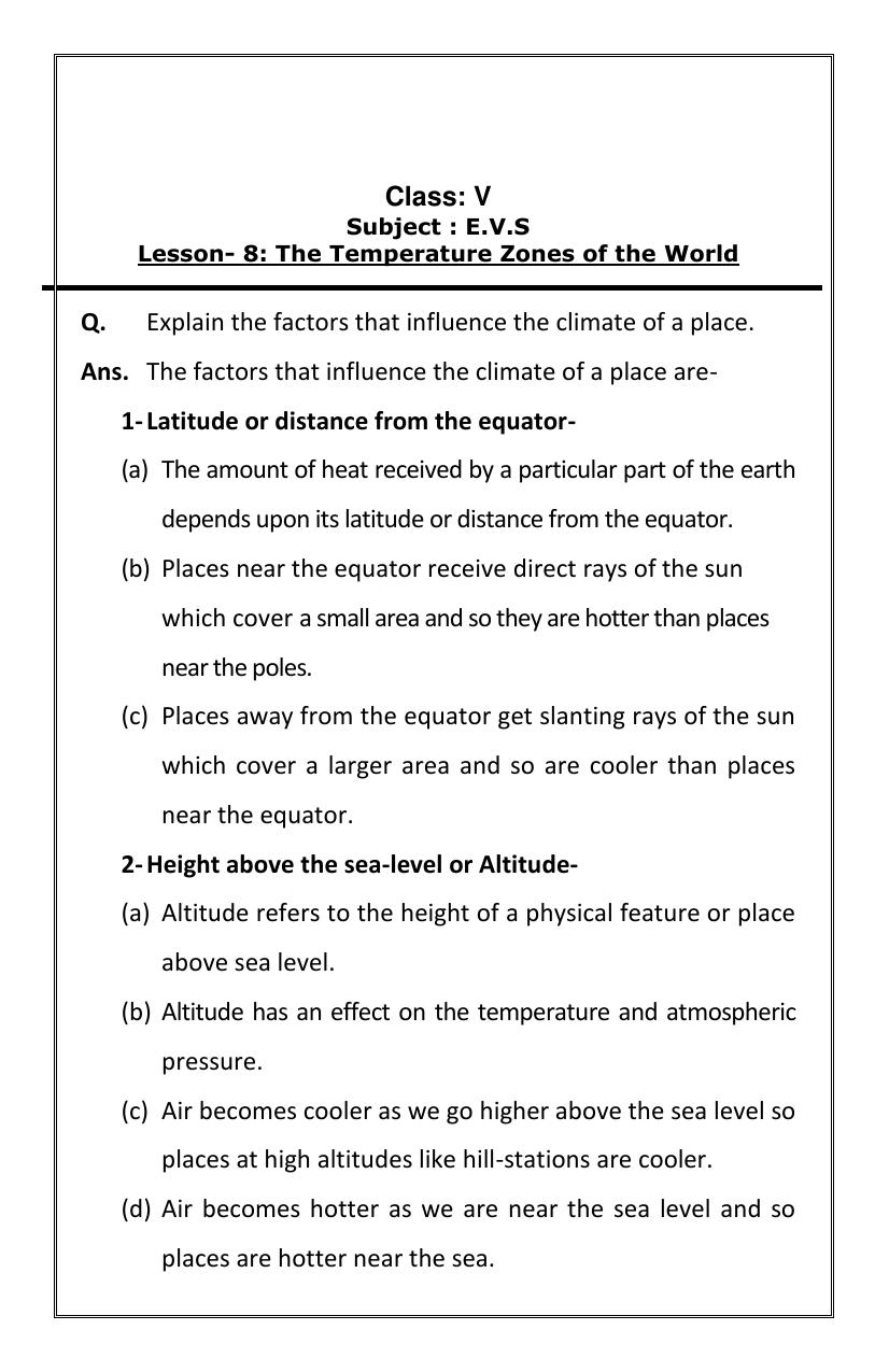 Worksheet for Class 5 Environmental Studies Tasting to Digestion Assignment - Page 1