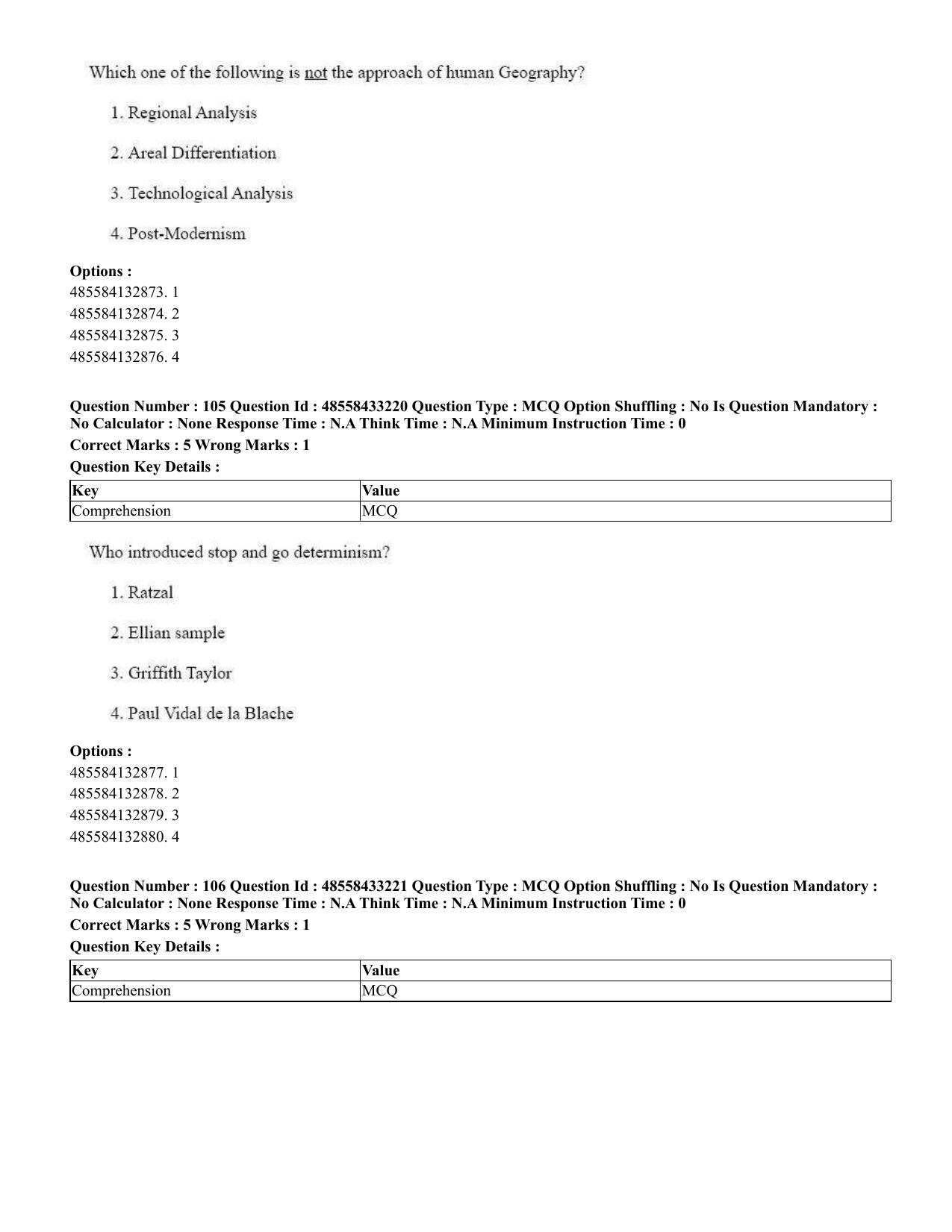 CUET 2023 English Odia Shift 1 Question Papers - 18 June 2023 - Page 101