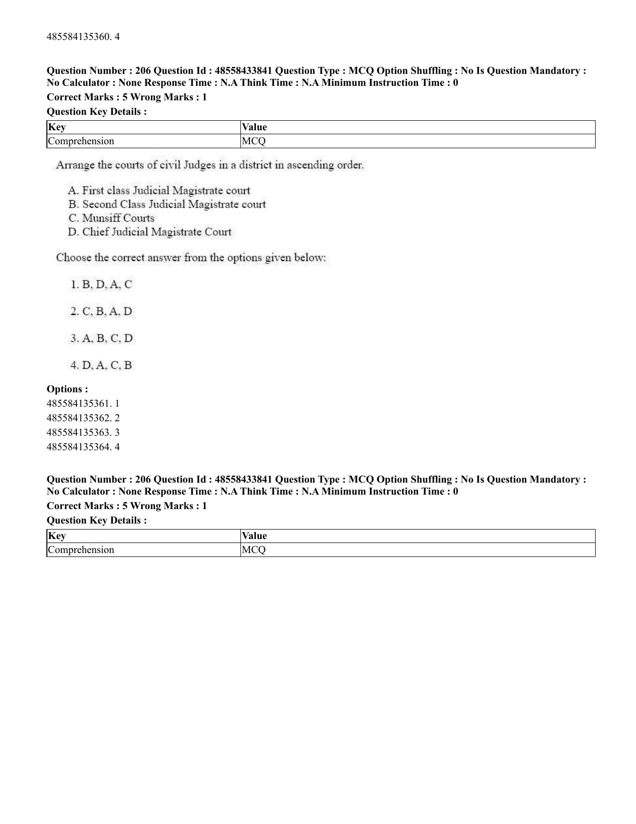 CUET 2023 English Odia Shift 1 Question Papers - 18 June 2023 - Page 164