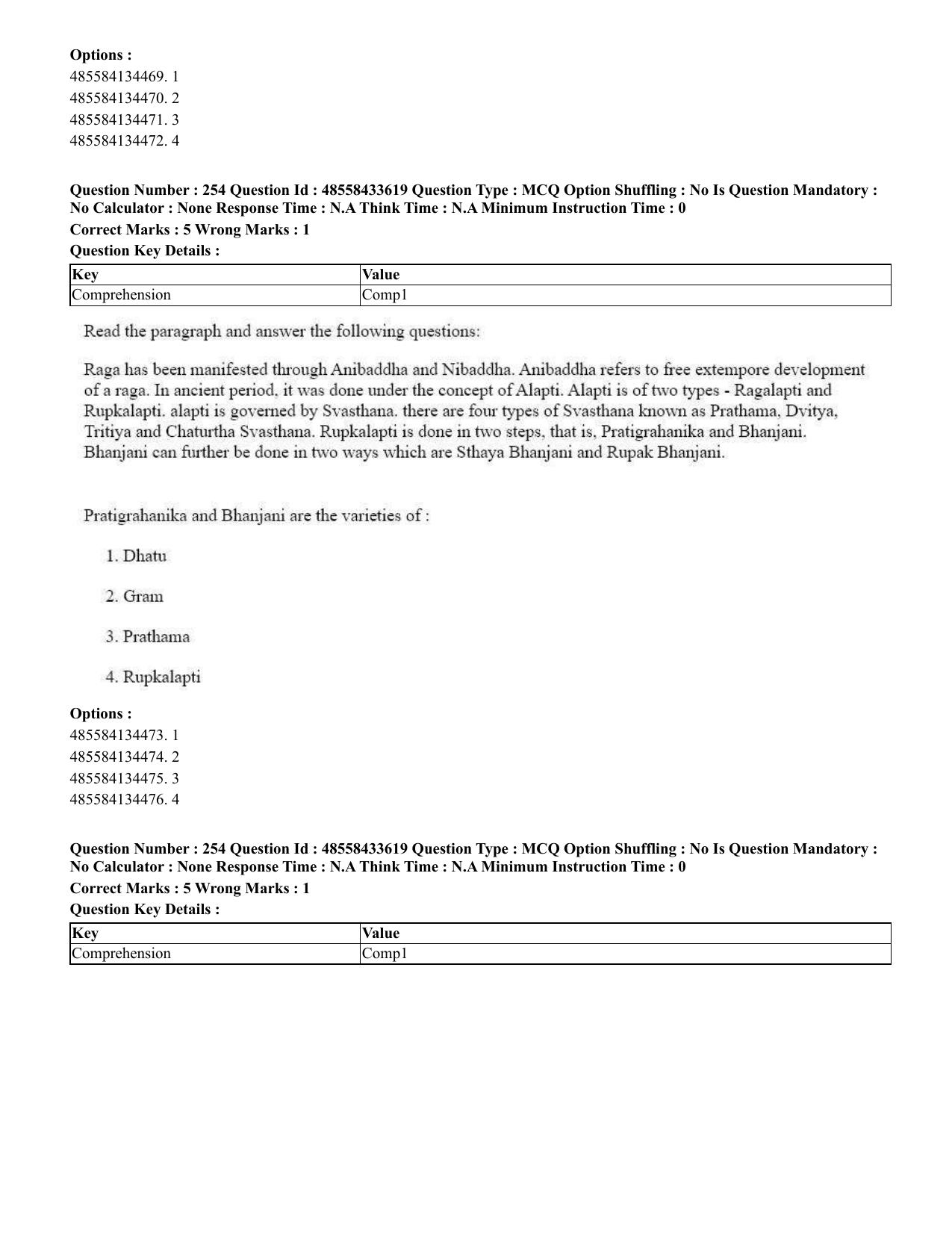 CUET 2023 English Odia Shift 1 Question Papers - 18 June 2023 - Page 220