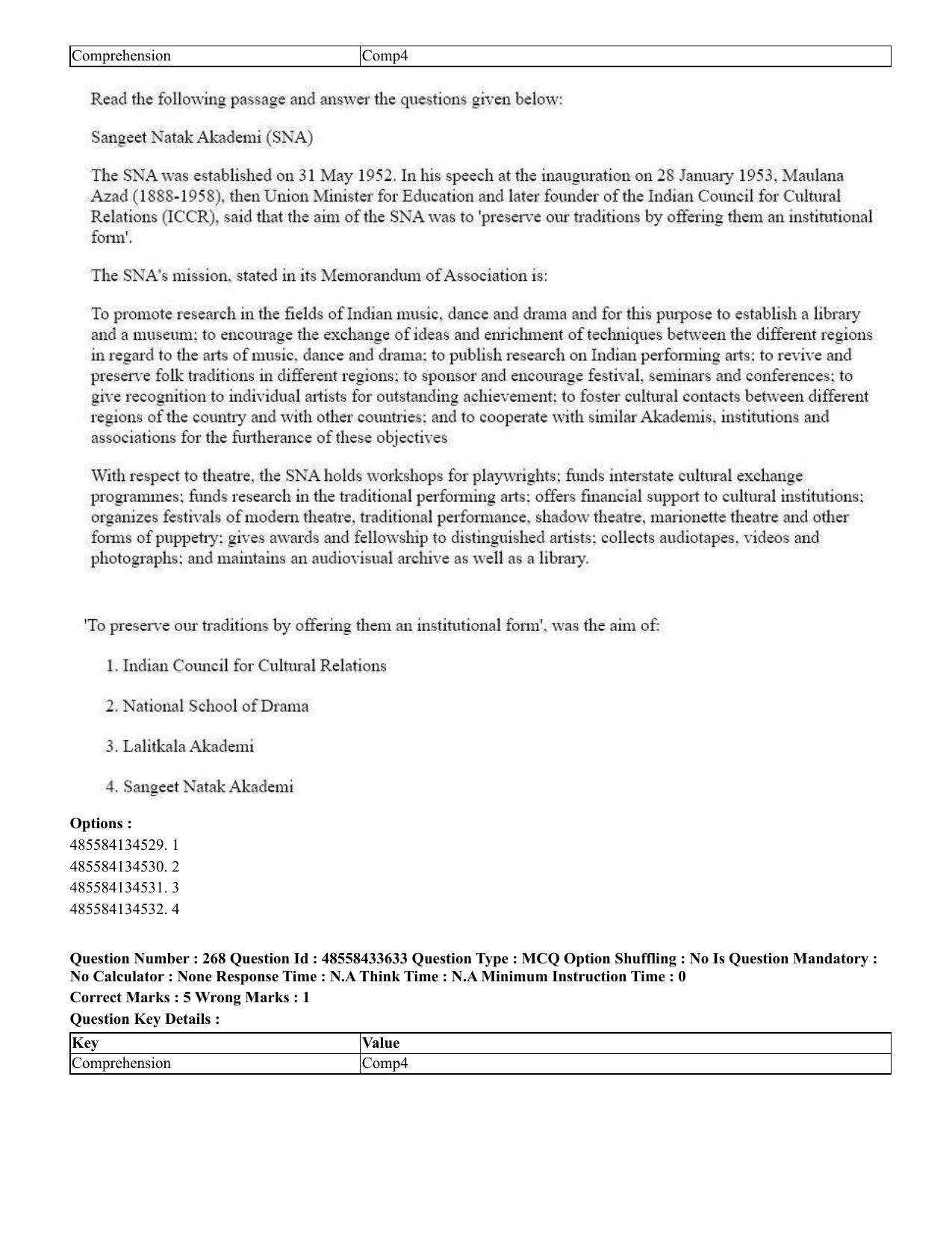CUET 2023 English Odia Shift 1 Question Papers - 18 June 2023 - Page 242