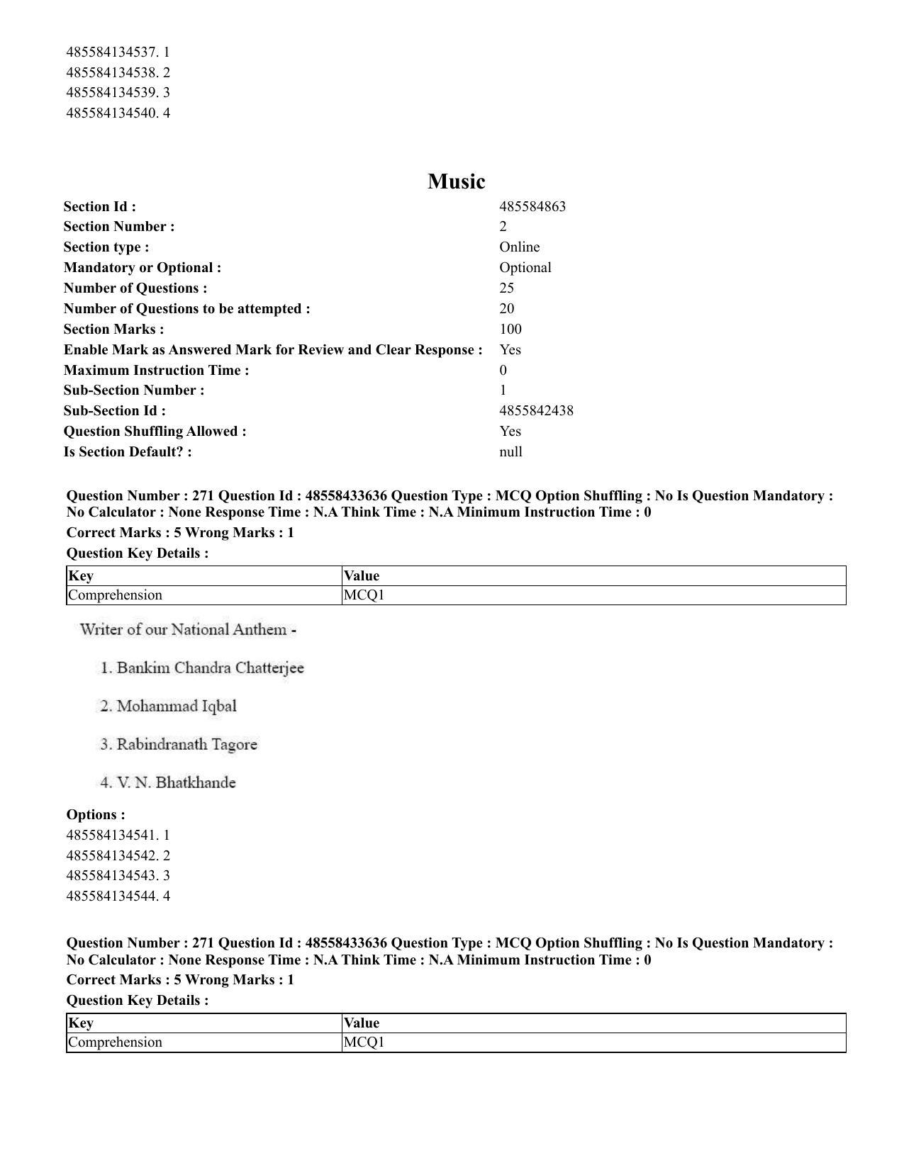 CUET 2023 English Odia Shift 1 Question Papers - 18 June 2023 - Page 248
