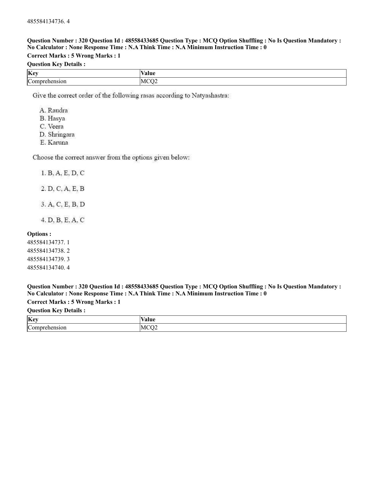 CUET 2023 English Odia Shift 1 Question Papers - 18 June 2023 - Page 302