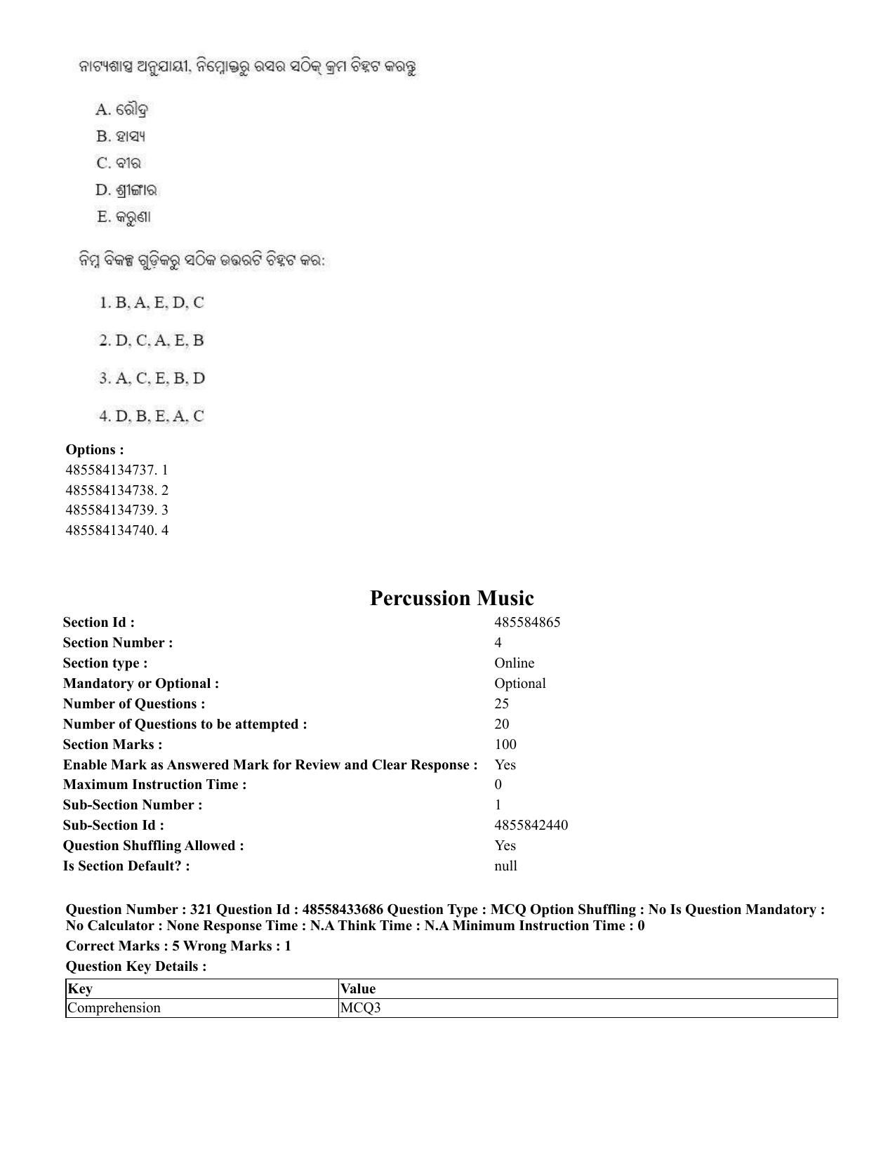 CUET 2023 English Odia Shift 1 Question Papers - 18 June 2023 - Page 303