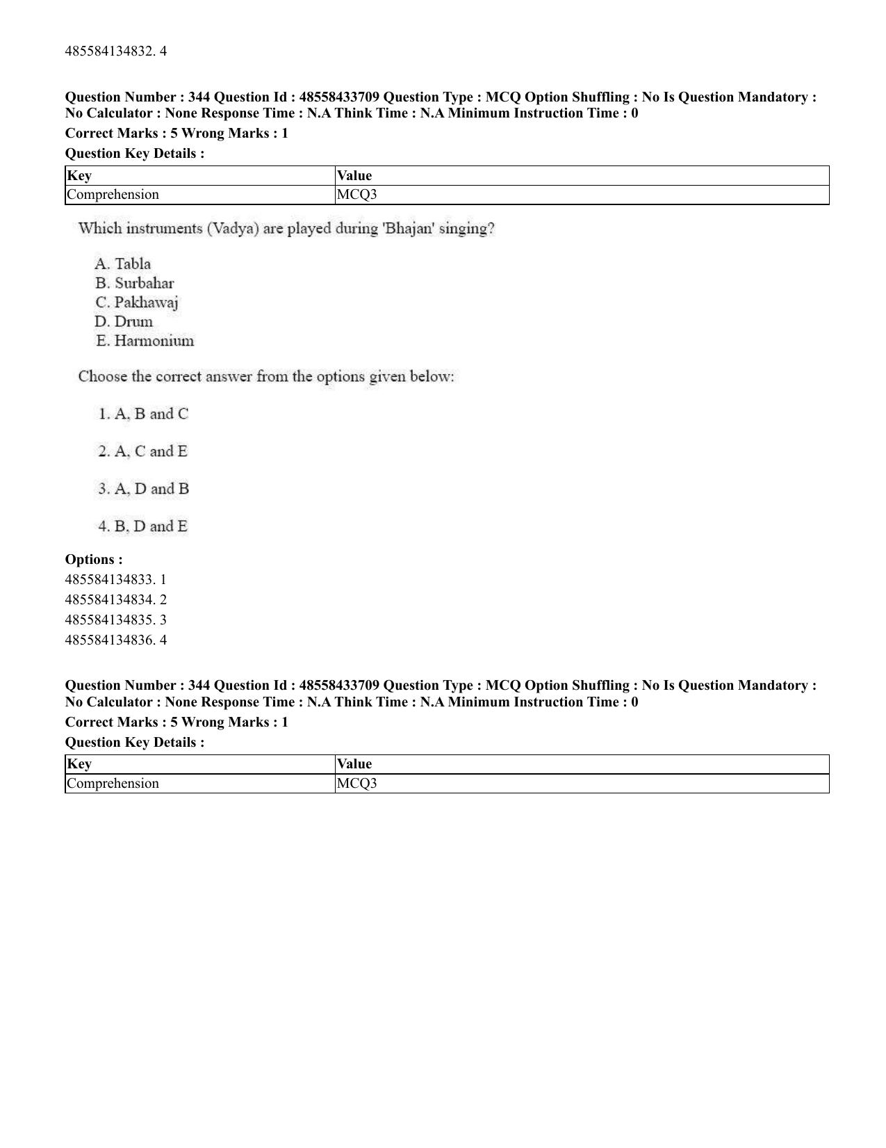 CUET 2023 English Odia Shift 1 Question Papers - 18 June 2023 - Page 328