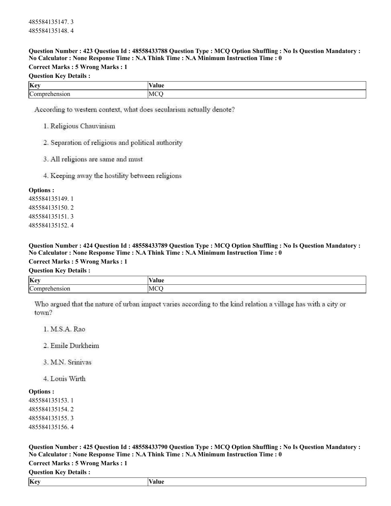 CUET 2023 English Odia Shift 1 Question Papers - 18 June 2023 - Page 389