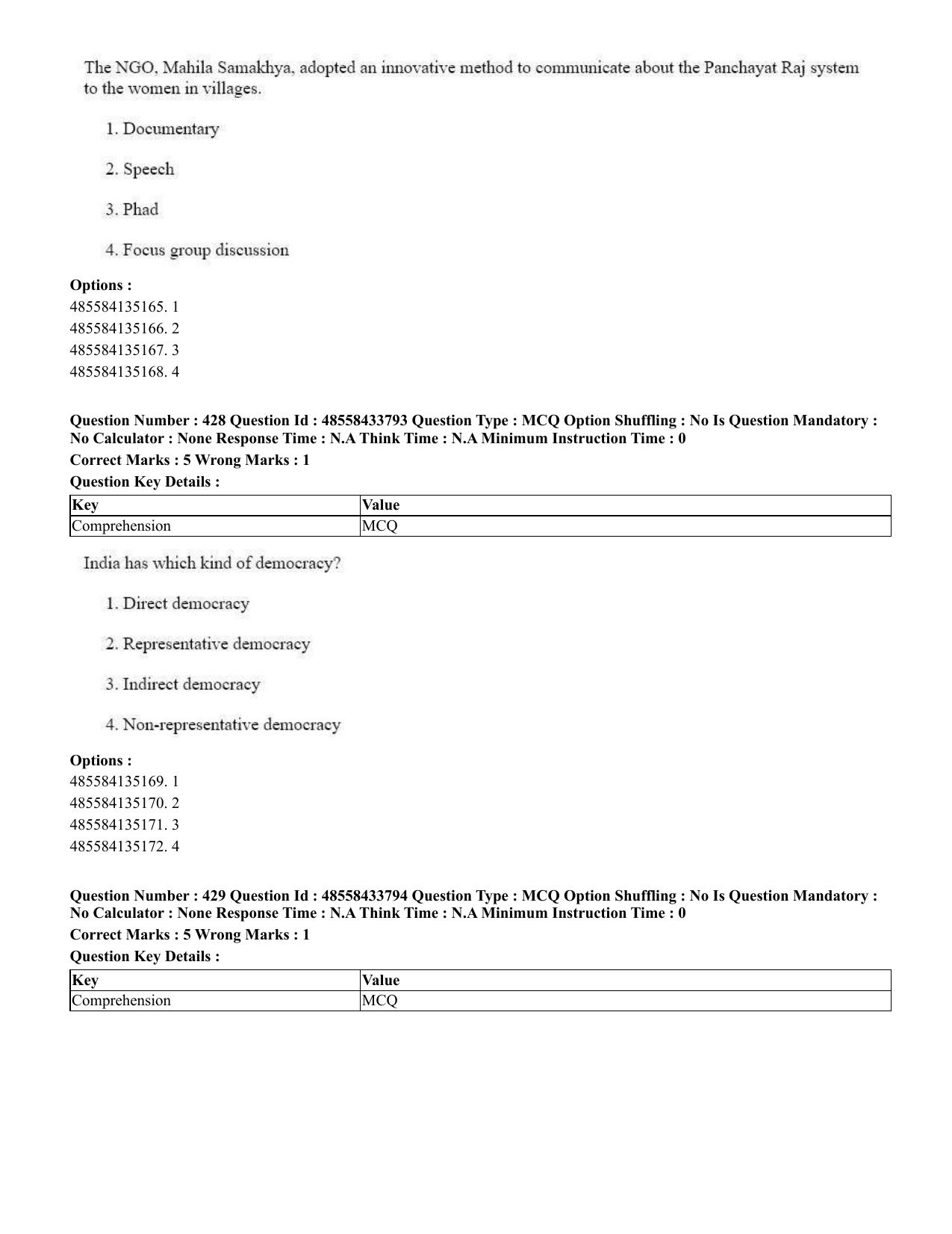 CUET 2023 English Odia Shift 1 Question Papers - 18 June 2023 - Page 391