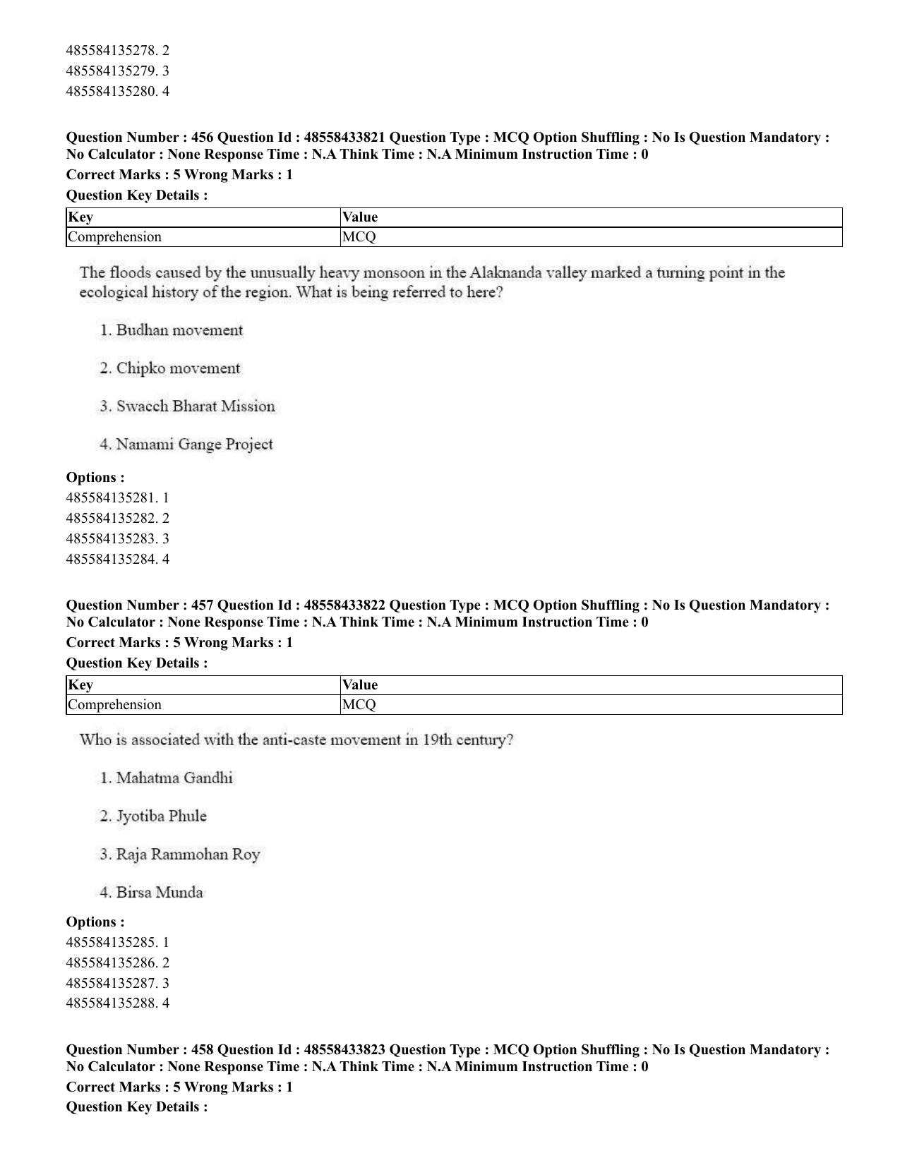 CUET 2023 English Odia Shift 1 Question Papers - 18 June 2023 - Page 406