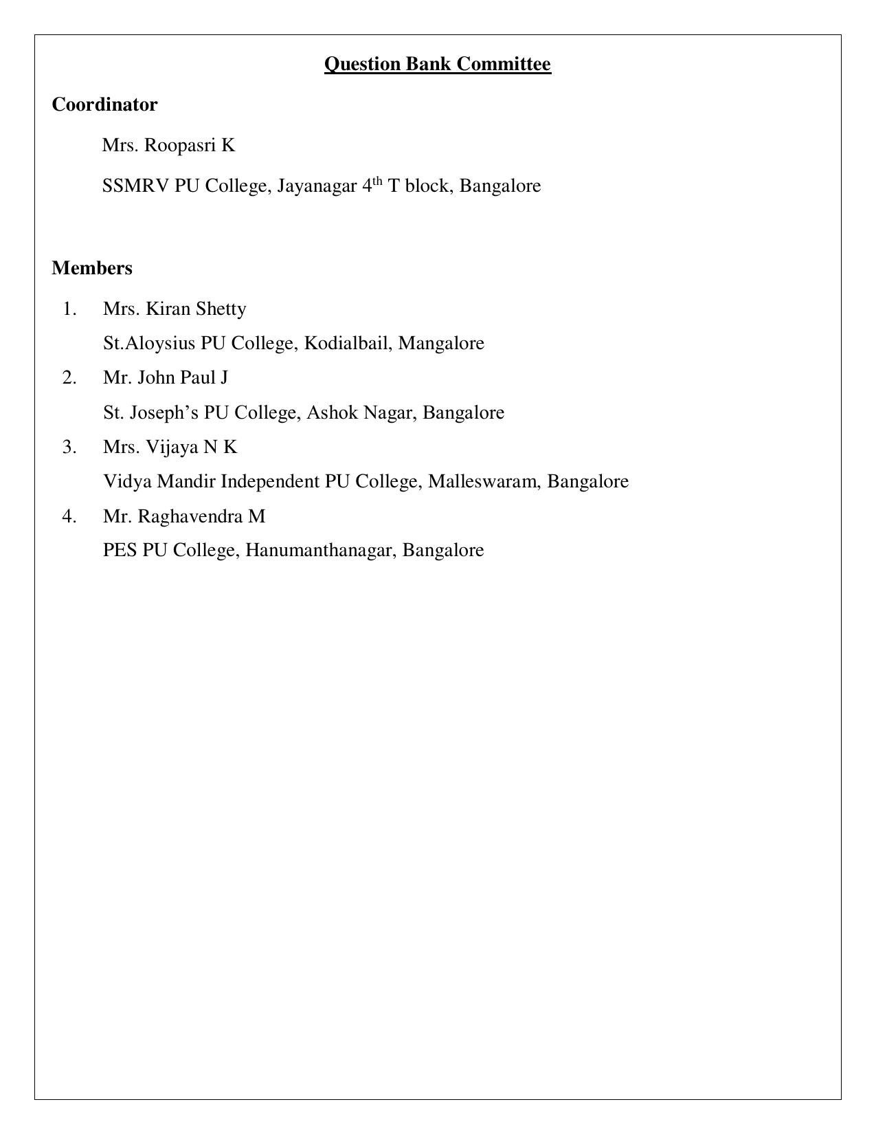 Karnataka 1st PUC Question Bank 2025 Basic Maths - Page 2