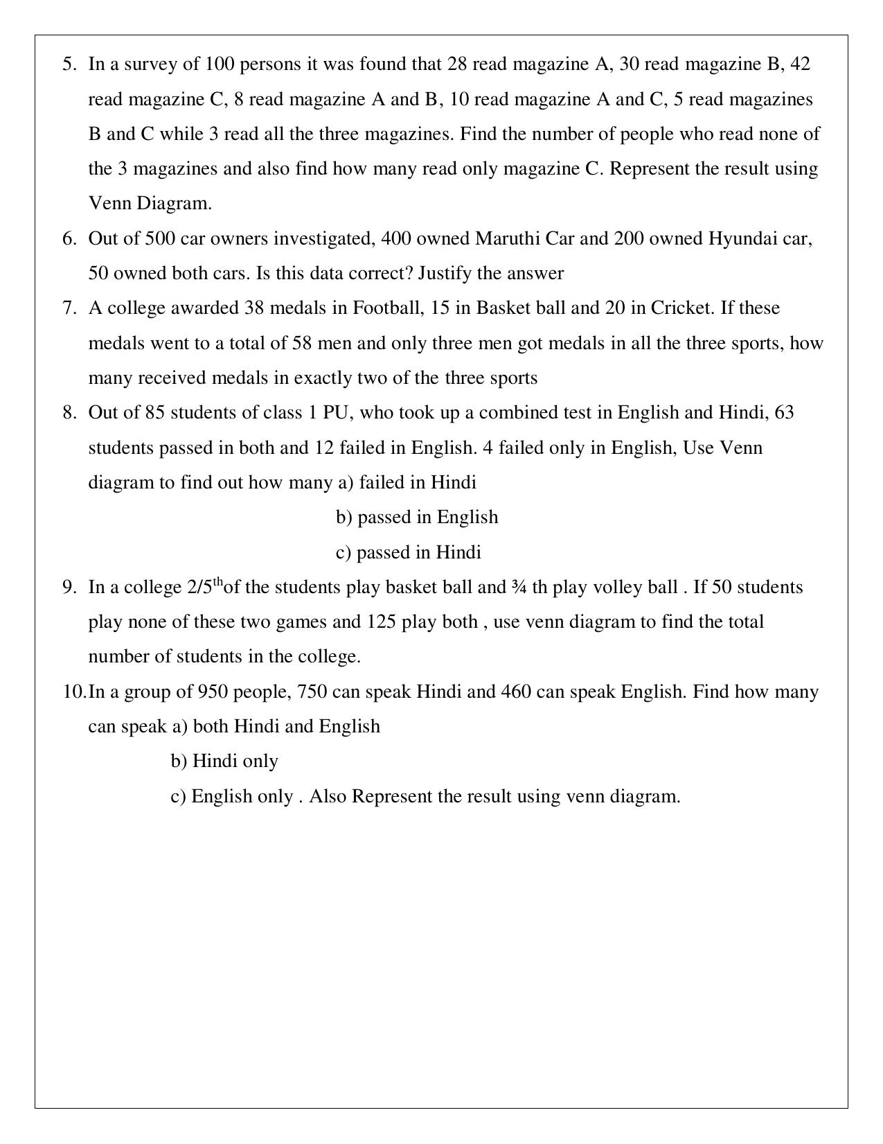 Karnataka 1st PUC Question Bank 2025 Basic Maths - Page 11