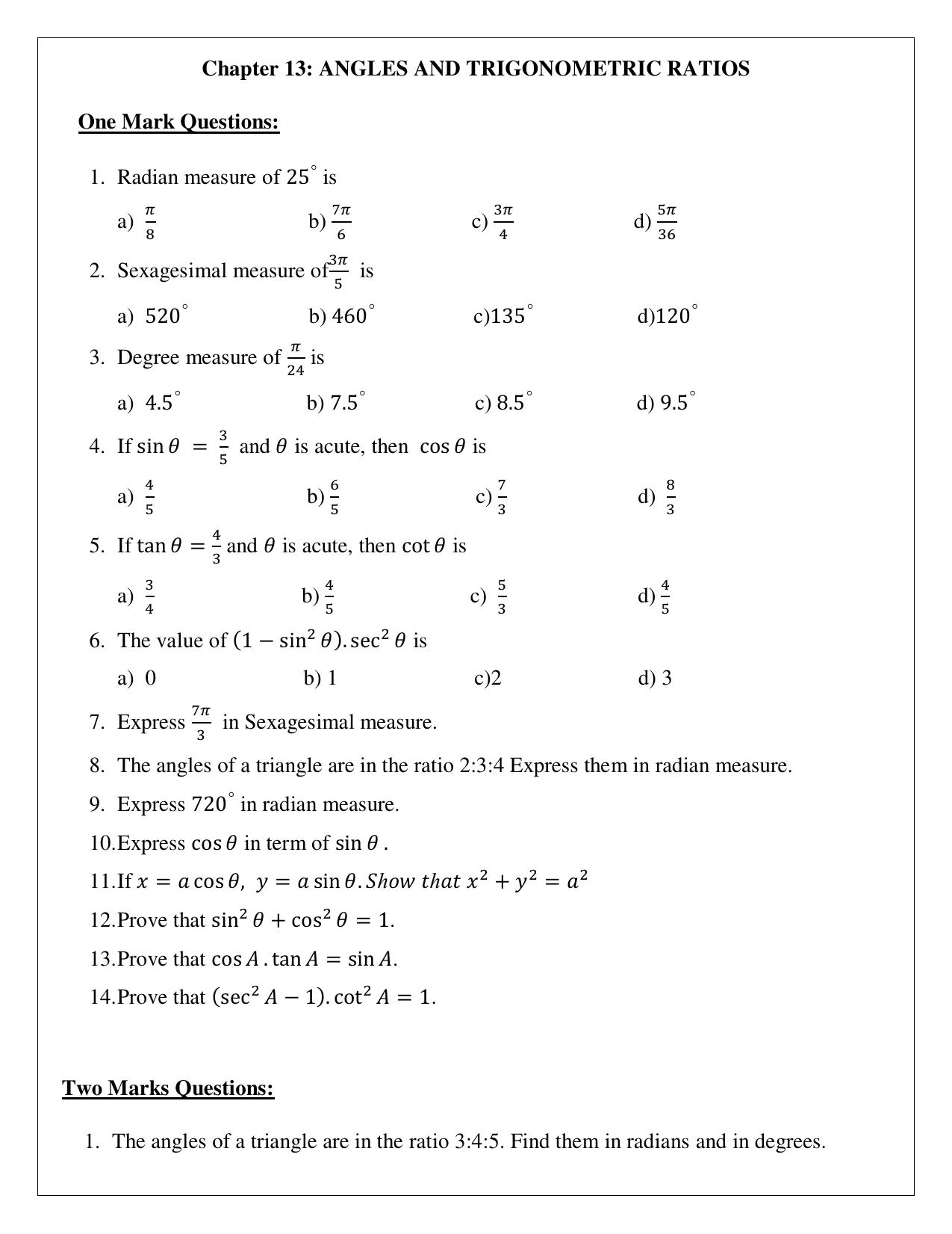 Karnataka 1st PUC Question Bank 2025 Basic Maths - Page 43