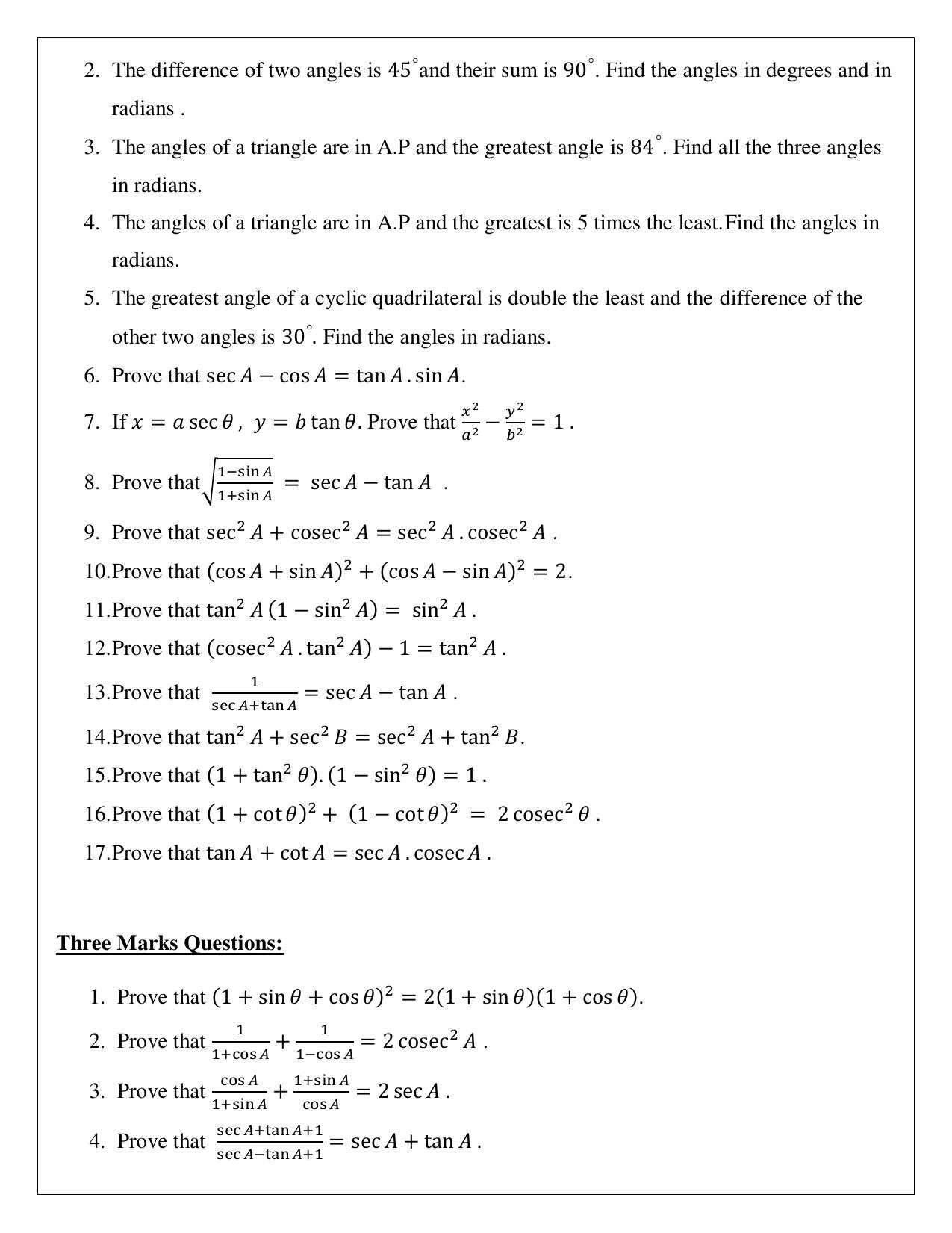 Karnataka 1st PUC Question Bank 2025 Basic Maths - Page 44