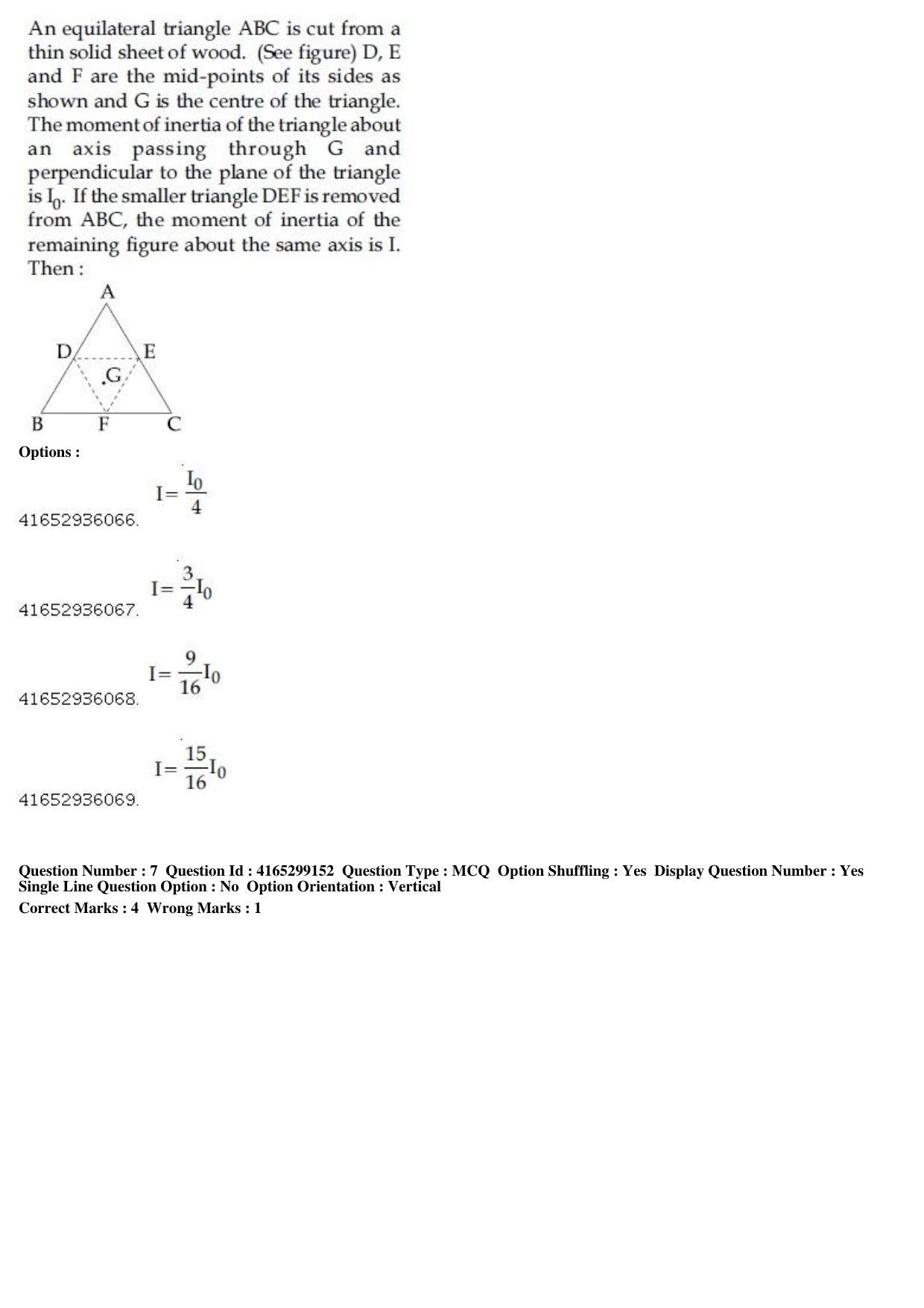 JEE Main 2019 Paper I Question Paper (11th Jan 2019 Shift 1) - Page 8