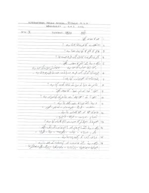CBSE Worksheets for Class 10 Urdu Assignment 5
