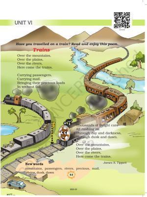 NCERT Book for Class 3 English: Unit VI.1-Trains