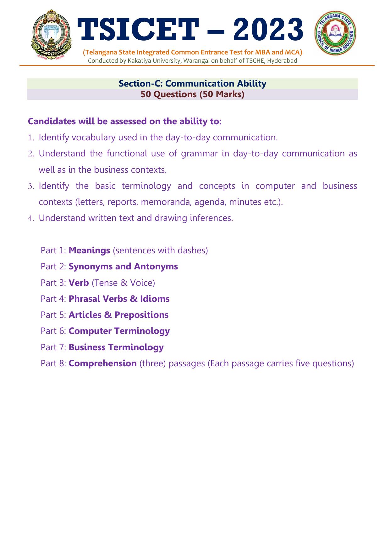 TS ICET Syllabus - Page 3