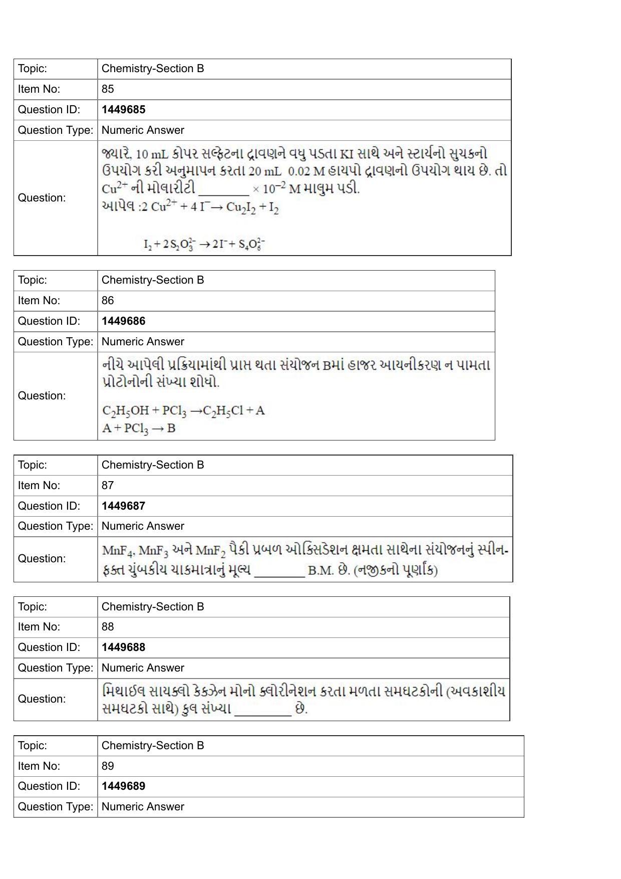 JEE Mains 2022: BTech Gujarati (Shift 2) 26-07-2022 Question Paper - Page 30