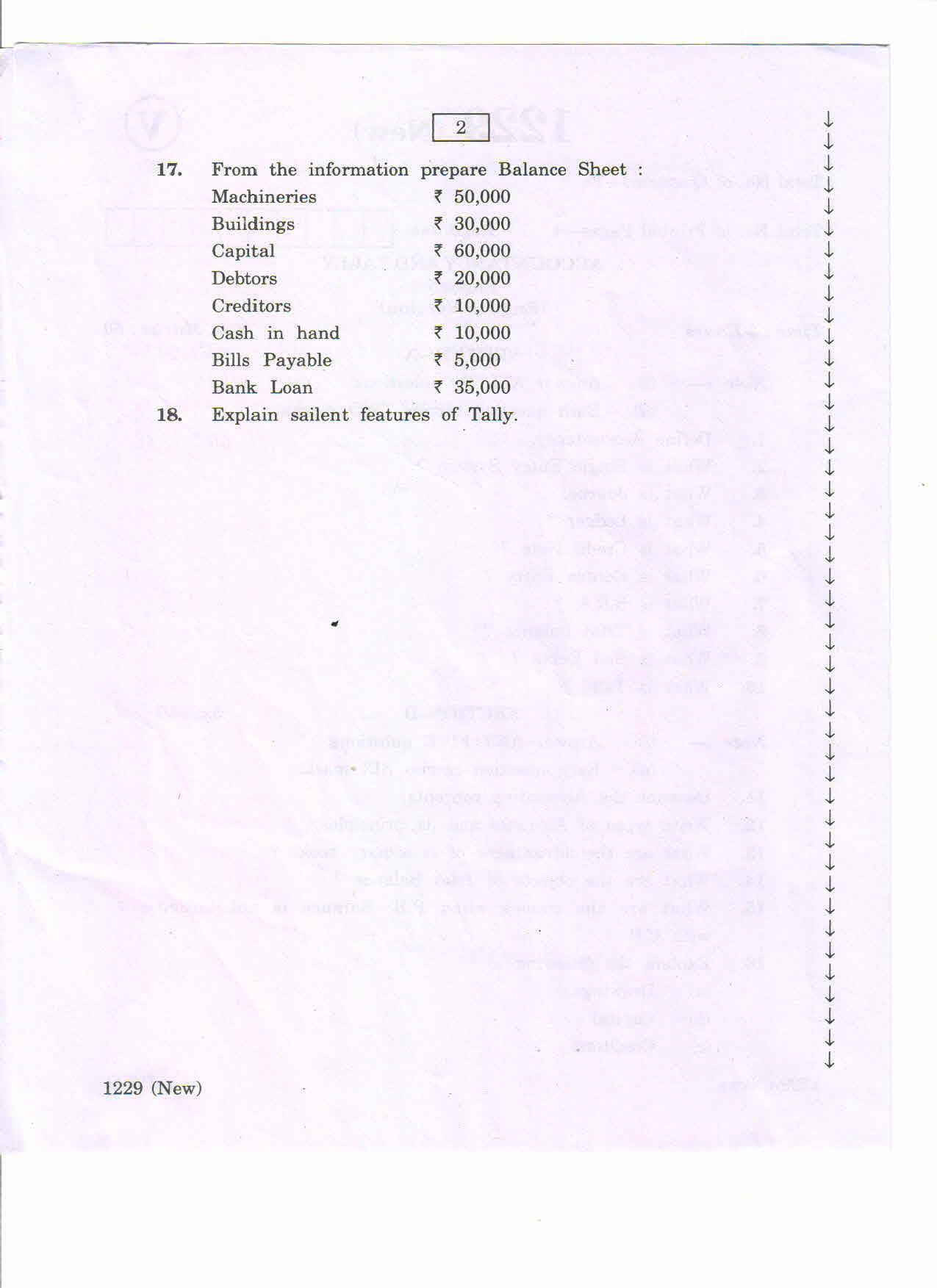 AP Inter 2nd Year Vocational Question Paper March - 2020 - Accountancy Tally - I - Page 2