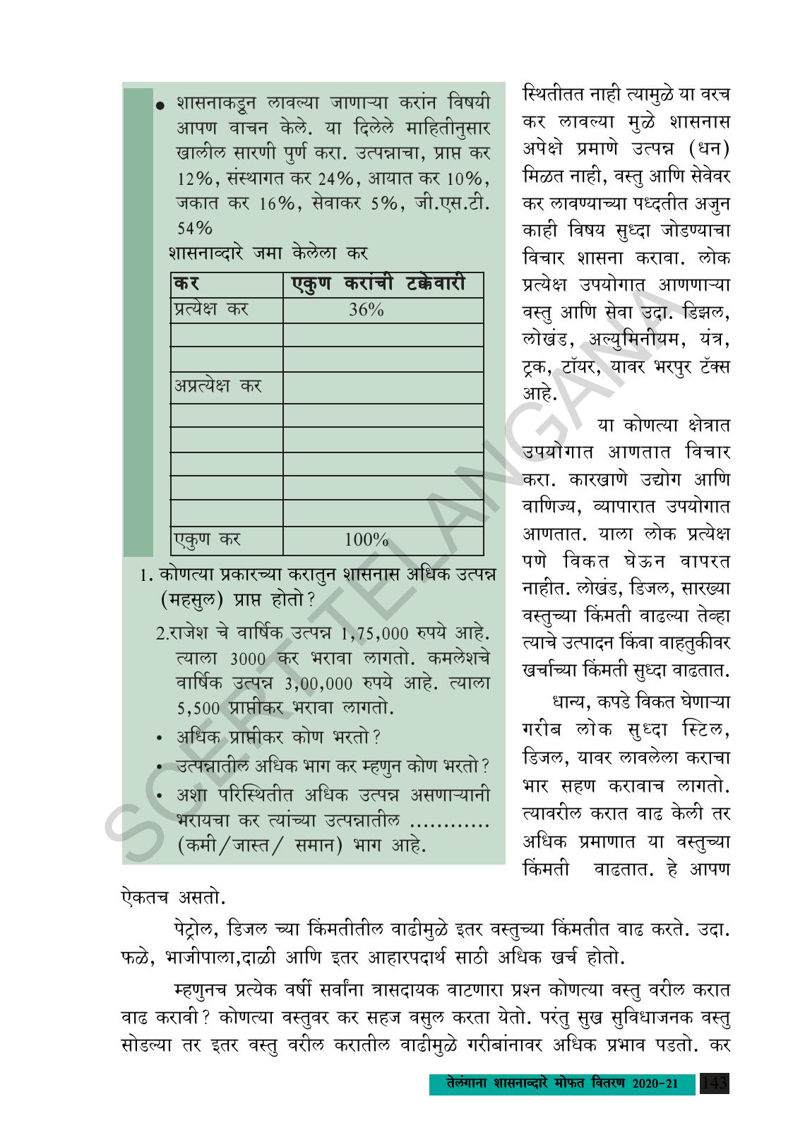 TS SCERT Class 9 Social Science (Marathi Medium) Text Book - Page 155
