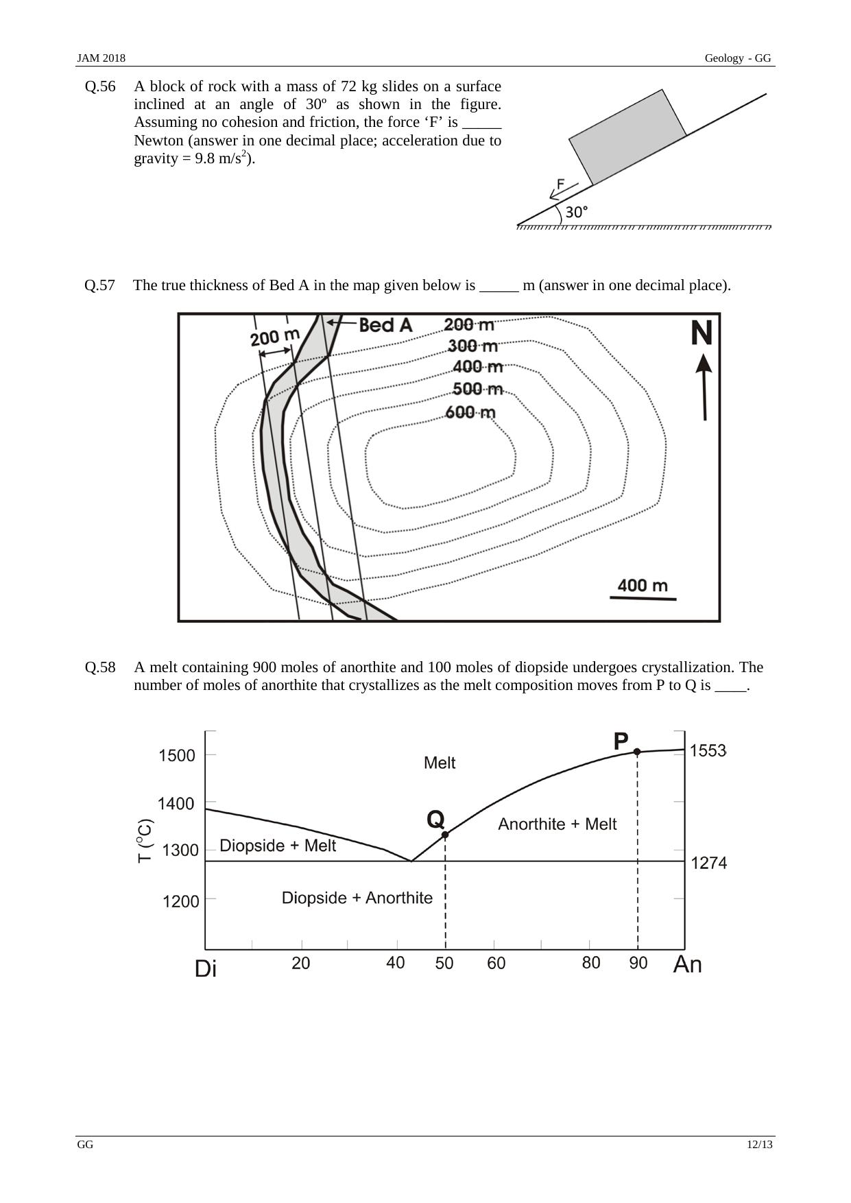 JAM 2018: GG Question Paper - Page 12