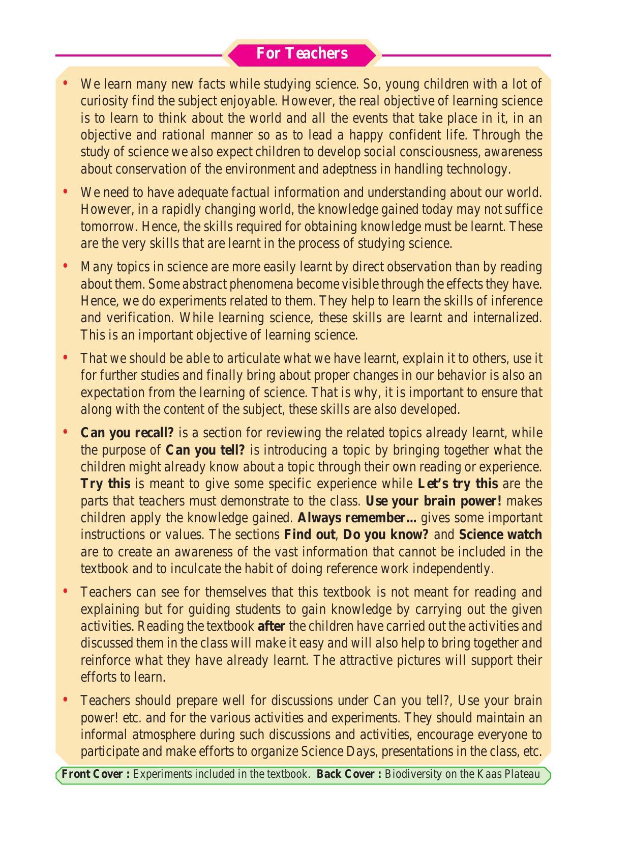 Maharashtra Board Class 6 Science Textbook - Page 8