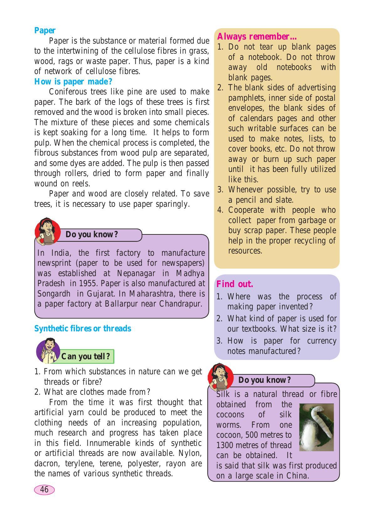 Maharashtra Board Class 6 Science Textbook - Page 56