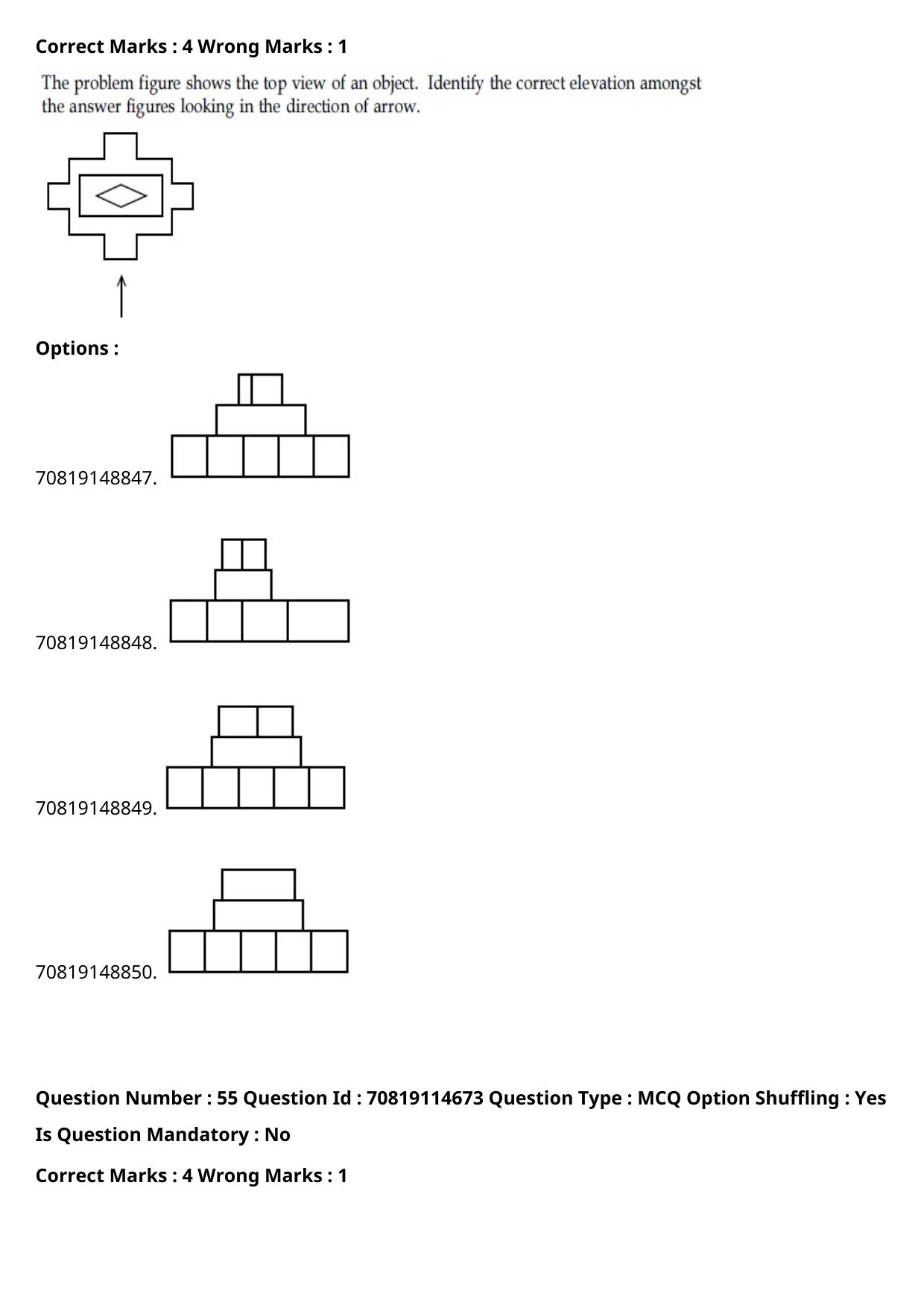 JEE Mains 2021: B Arch & B Planning Bengali (Shift 2) 23-02-2021 Question Paper - Page 63