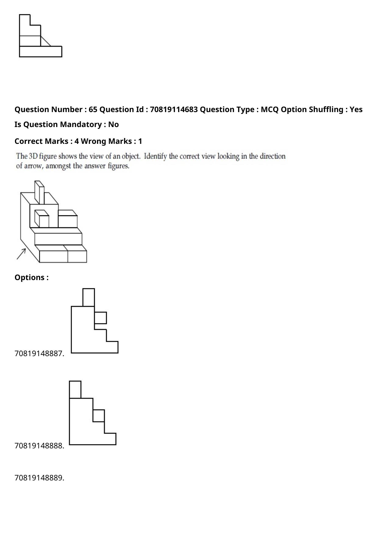 JEE Mains 2021: B Arch & B Planning Bengali (Shift 2) 23-02-2021 Question Paper - Page 81