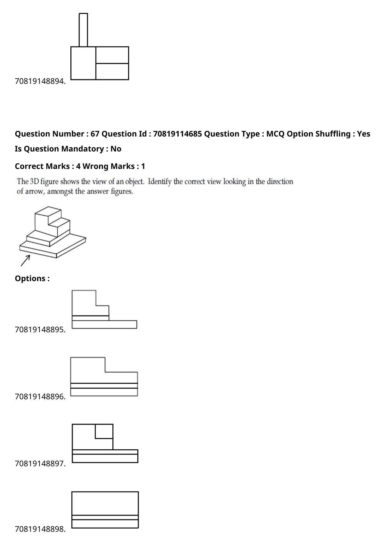 JEE Mains 2021: B Arch & B Planning Bengali (Shift 2) 23-02-2021 Question Paper - Page 86