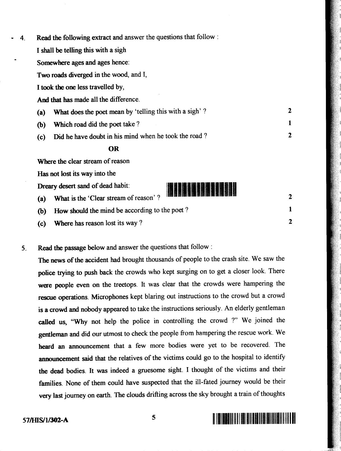 NIOS October 2018 Class 12 English Question Paper - Page 5
