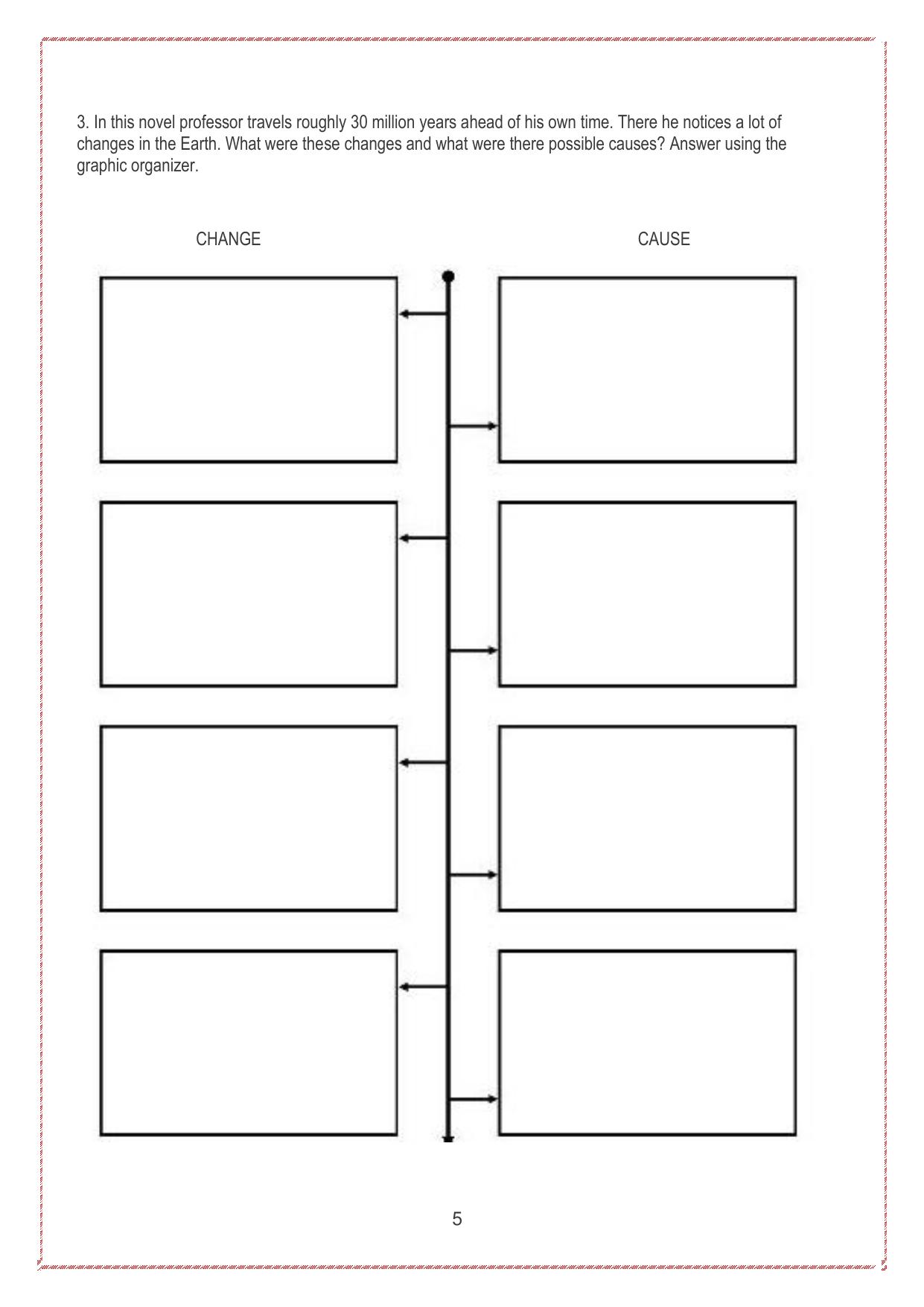 CBSE Worksheets for Class 8 English Assignment 98 - Page 5