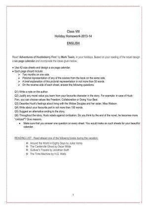 CBSE Worksheets for Class 8 English Assignment 98