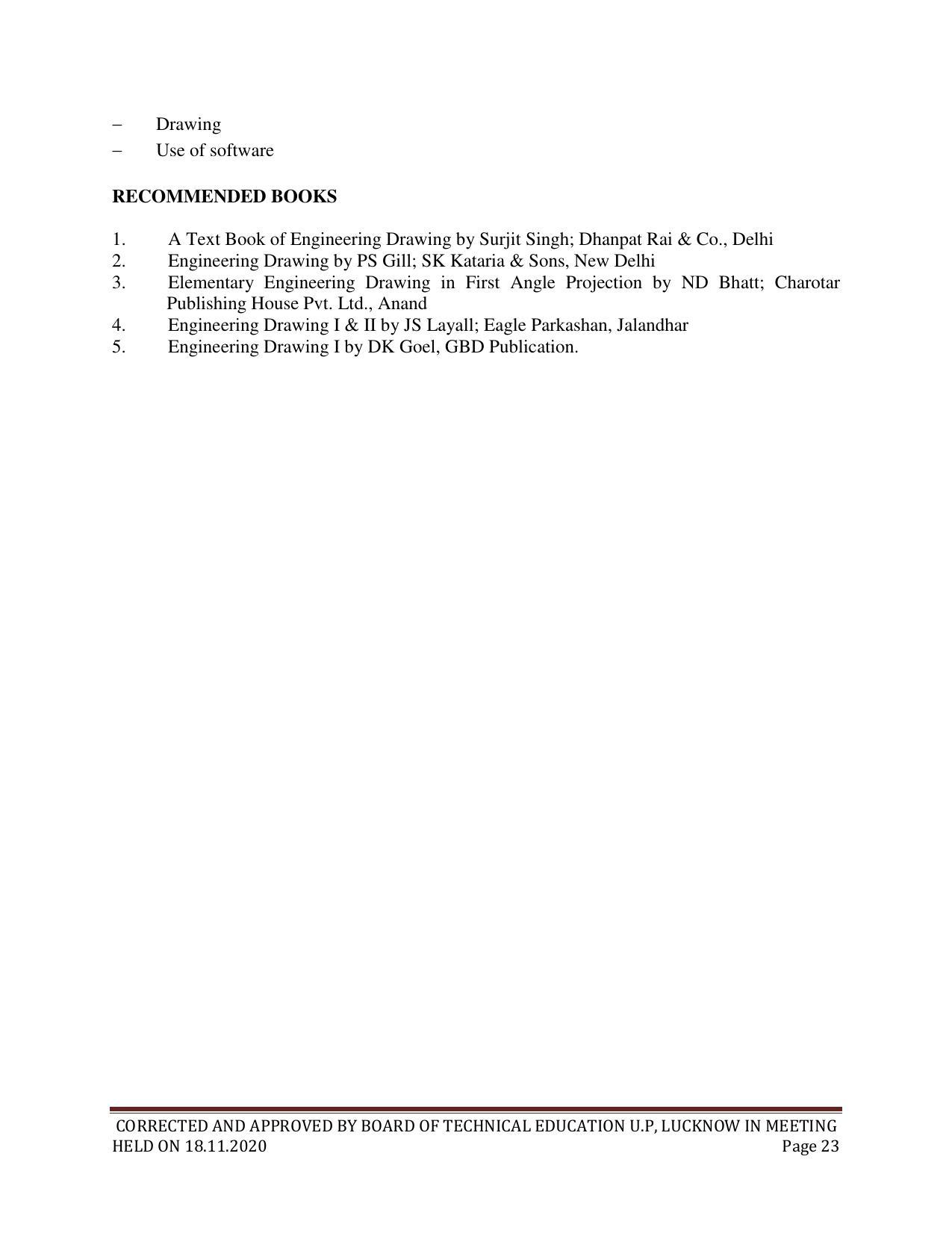 SYLLABUS FOR FIRST SEMESTER SESSION (2020-2021) - SIX SEMESTER DIPLOMA COURSE IN CHEMICAL TECHNOLOGY(FERTILIZER) - Page 23