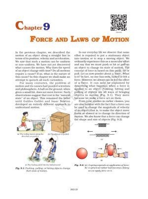NCERT Book for Class 9 Science Chapter 9 Force And Laws Of Motion