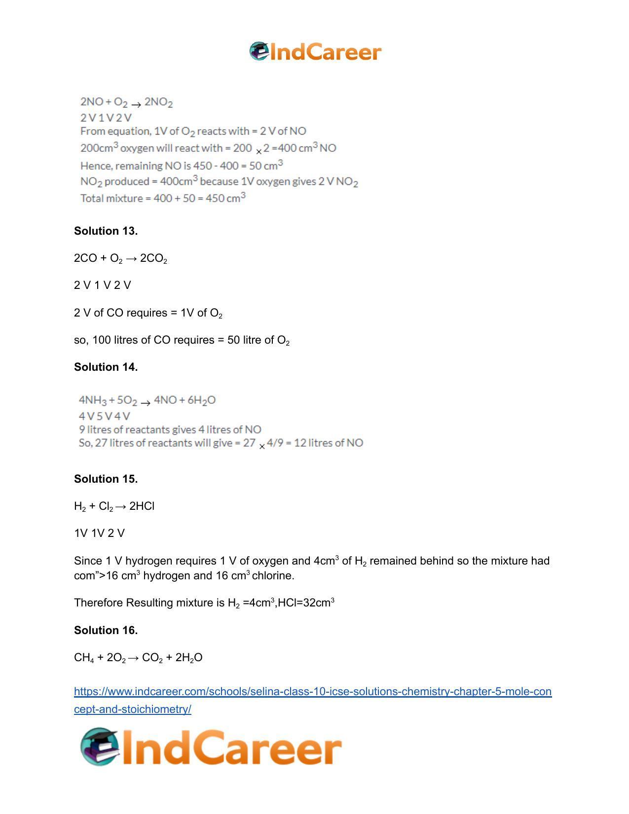 Selina Class 10 ICSE Solutions Chemistry : Chapter 5- Mole Concept and Stoichiometry - Page 6