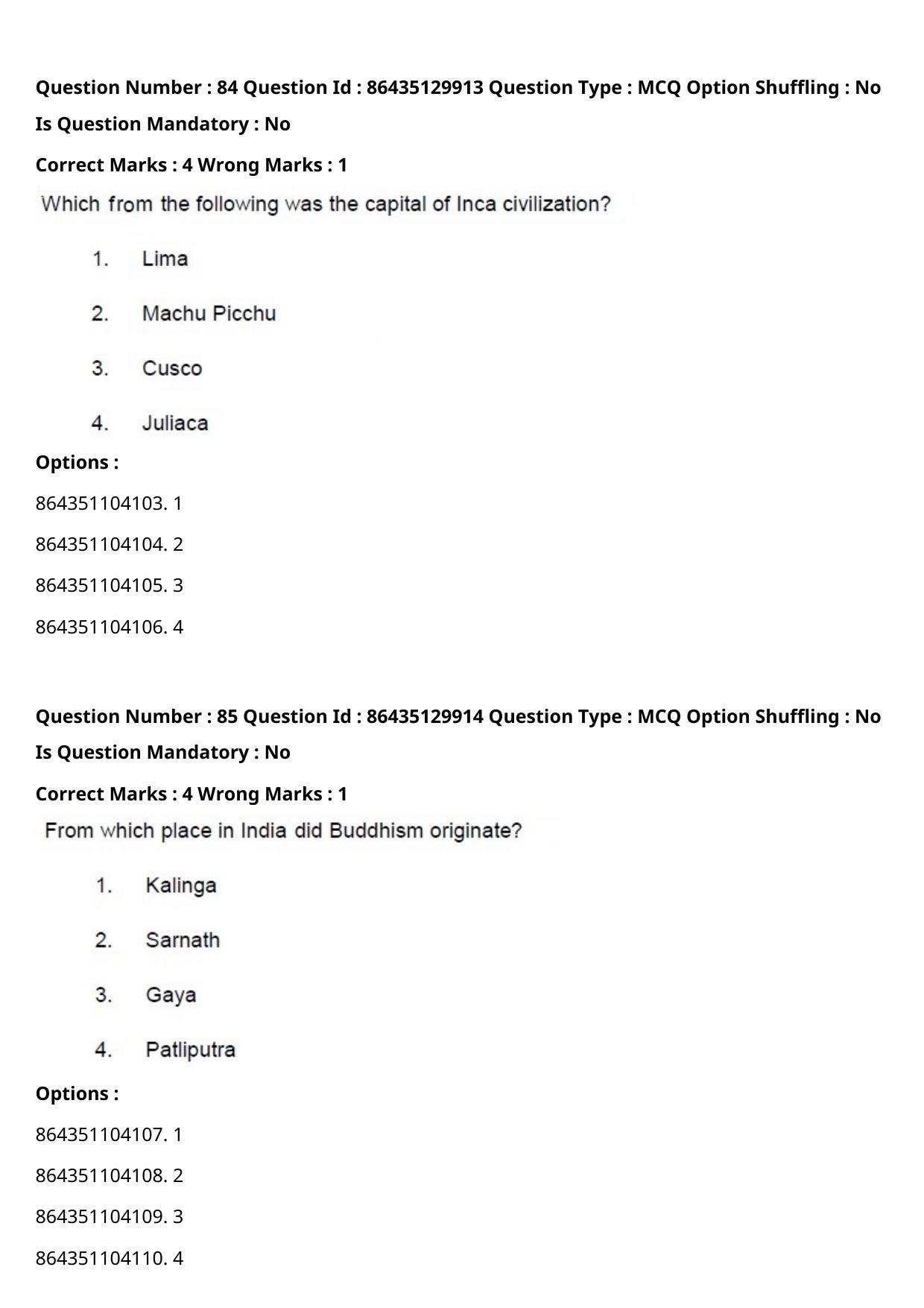 CUET PG 2021 PGQP18 Question Paper - Page 45