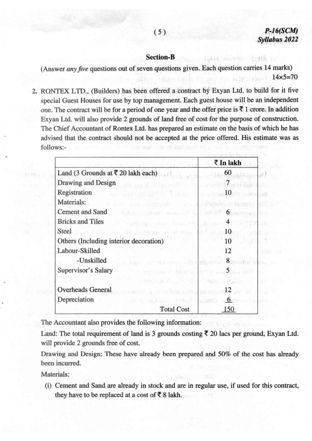 ICMAI Final December 2023 Question Paper - Strategic Cost Management - Page 5