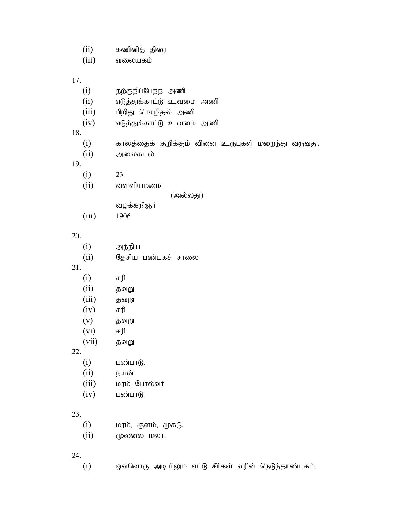 NIOS Class 12 Tamil Sample Paper - Page 16