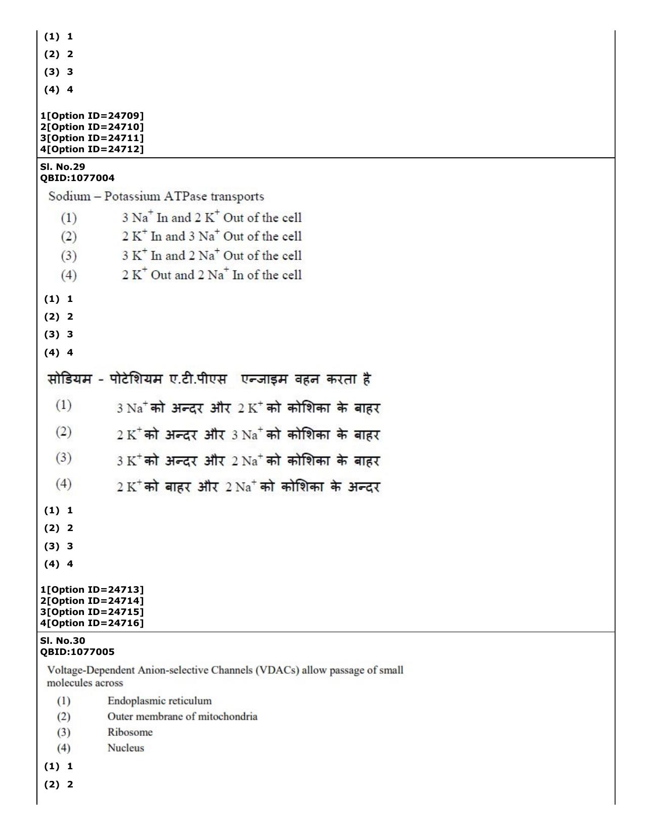 CUET (PG) 2022: PGQP-75 Zoology (09-09-2022) Question Paper - Page 26