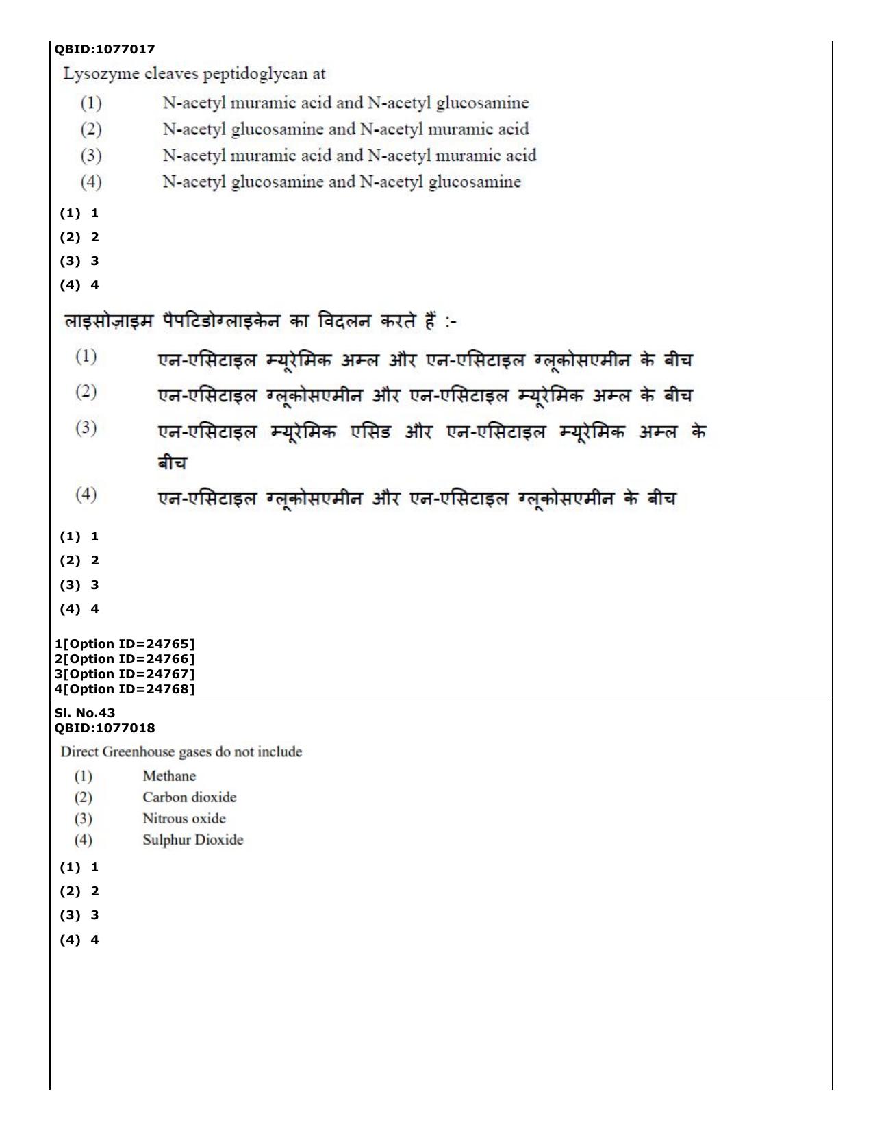 CUET (PG) 2022: PGQP-75 Zoology (09-09-2022) Question Paper - Page 36