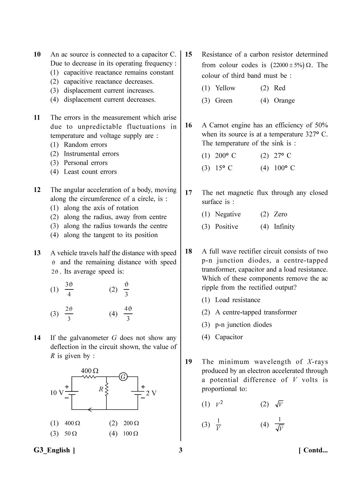 NEET 2023 G3 Question Paper - Page 3