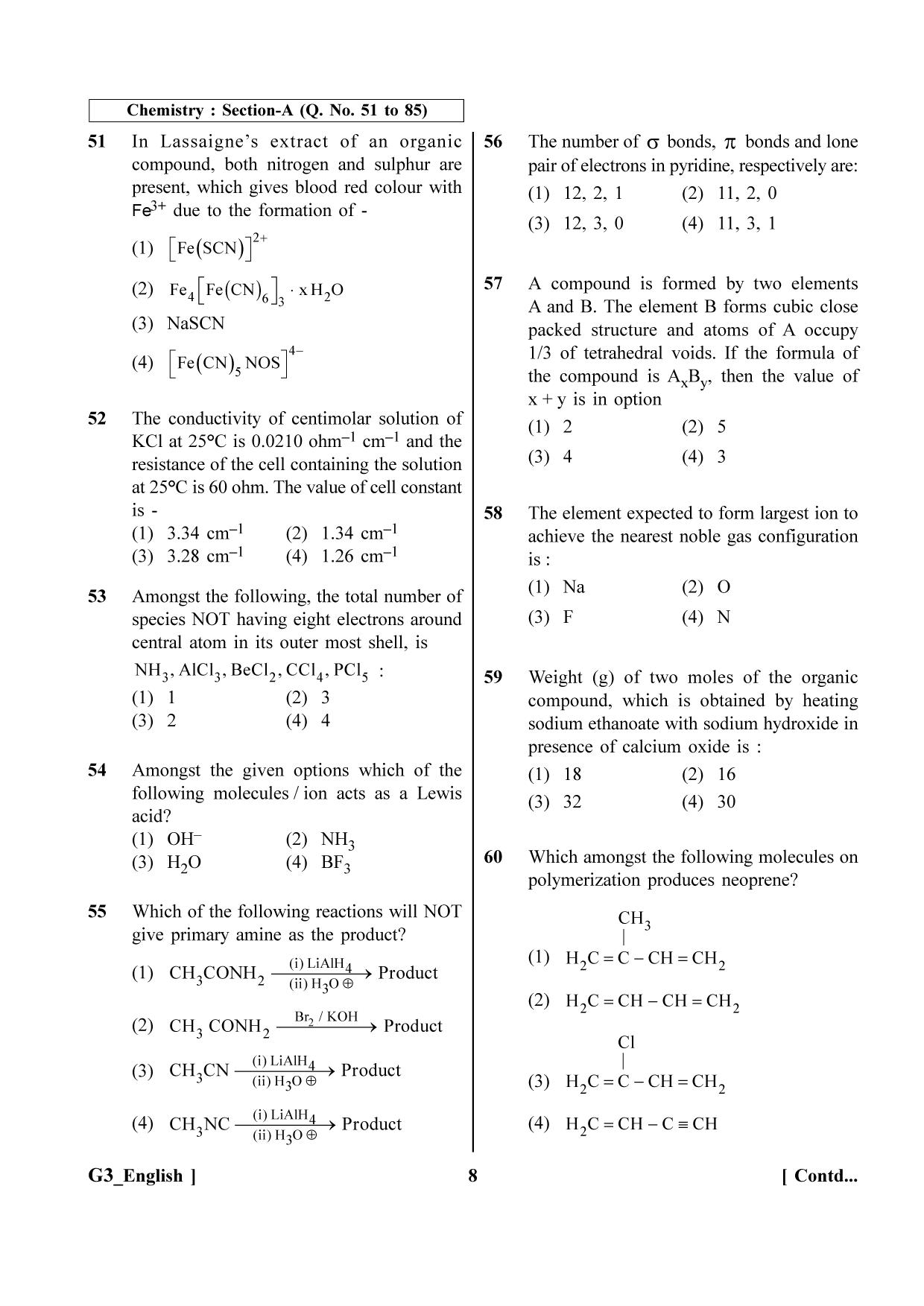 NEET 2023 G3 Question Paper - Page 8