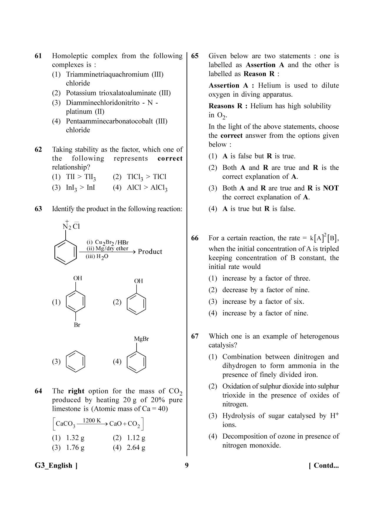 NEET 2023 G3 Question Paper - Page 9