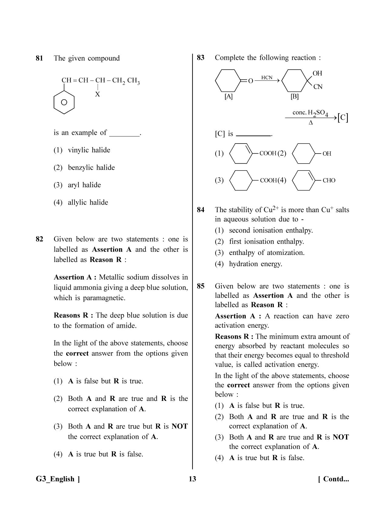 NEET 2023 G3 Question Paper - Page 13