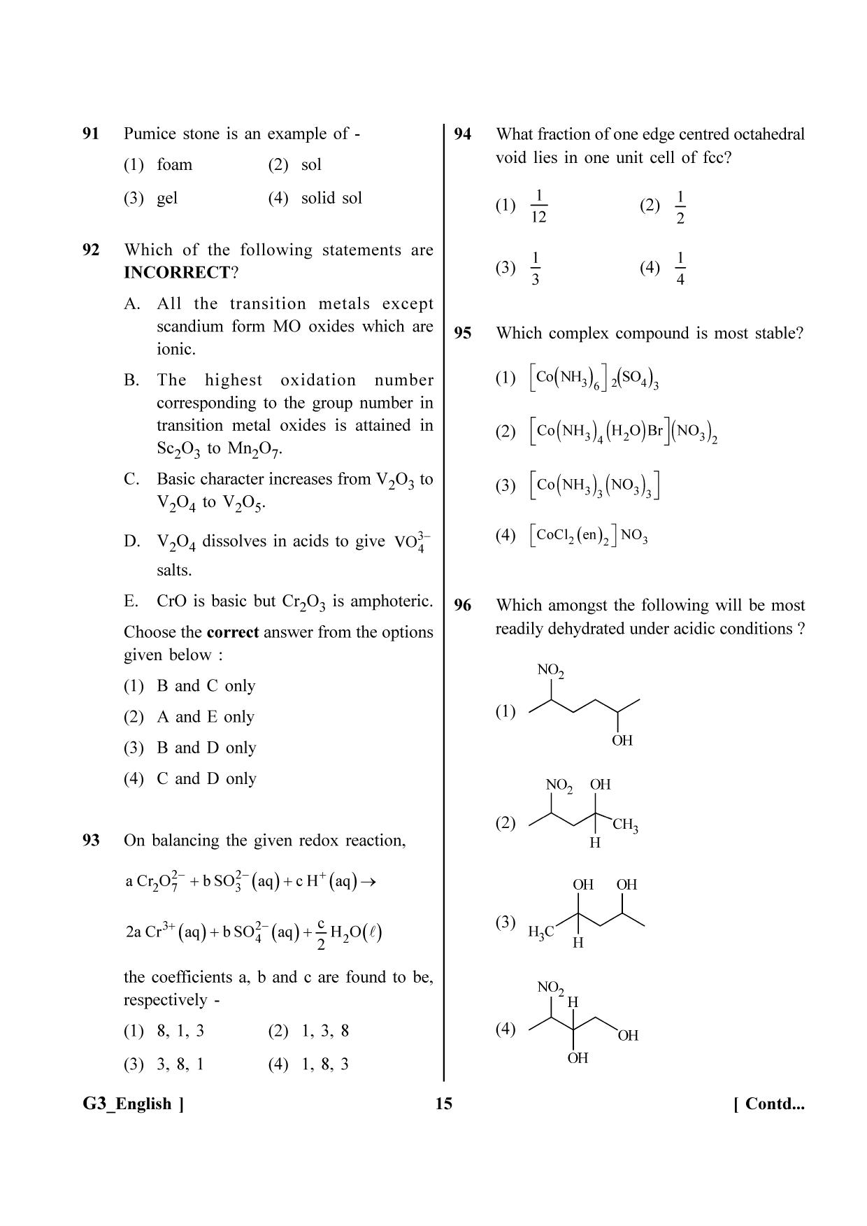 NEET 2023 G3 Question Paper - Page 15