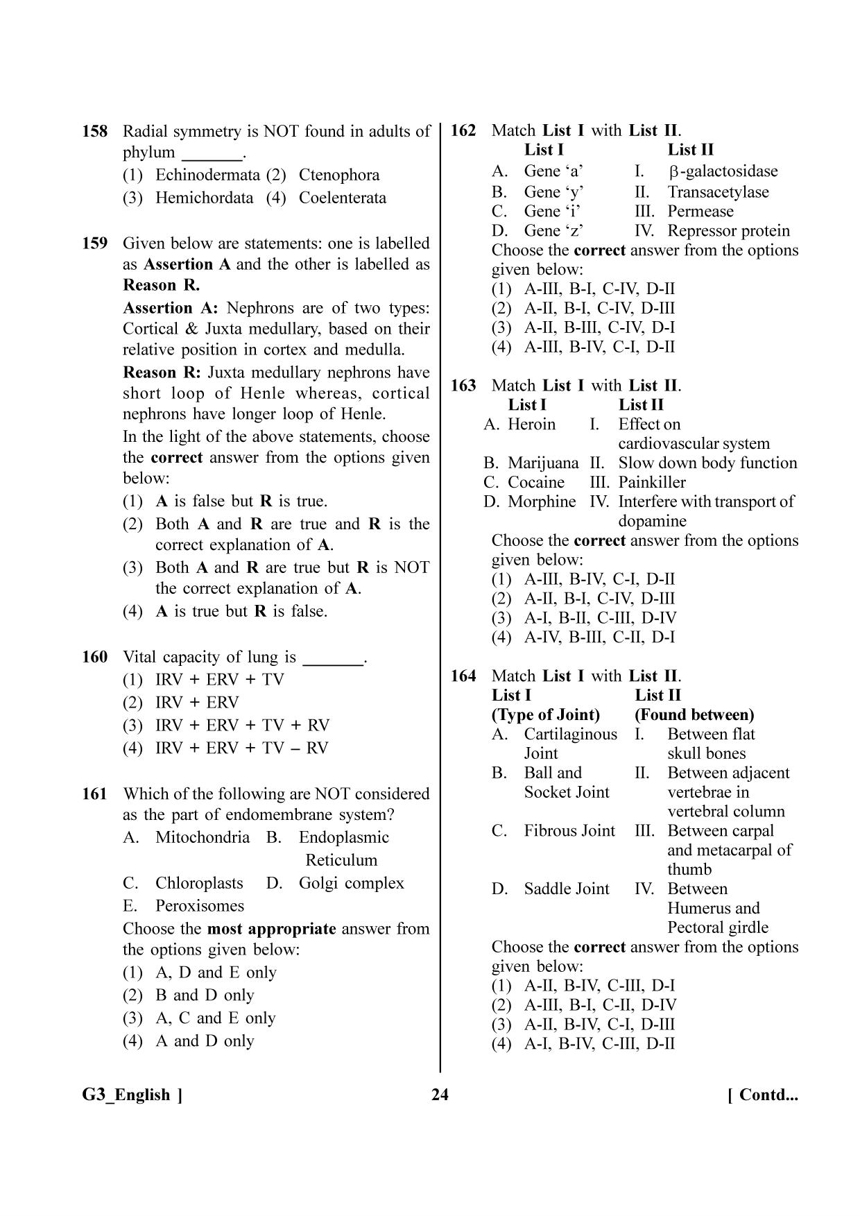 NEET 2023 G3 Question Paper - Page 24